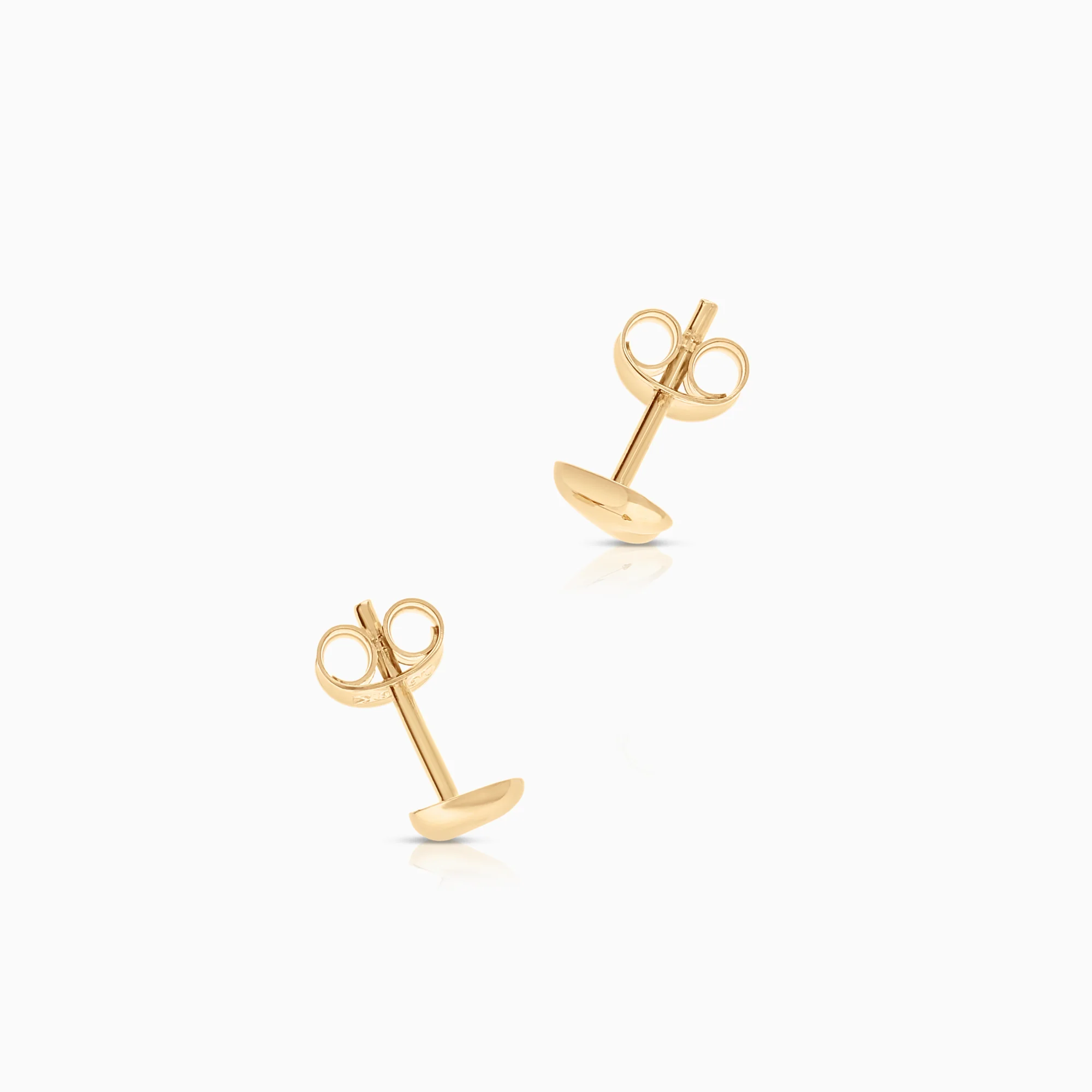 Heart earrings 0.46g 18K gold - Image 2