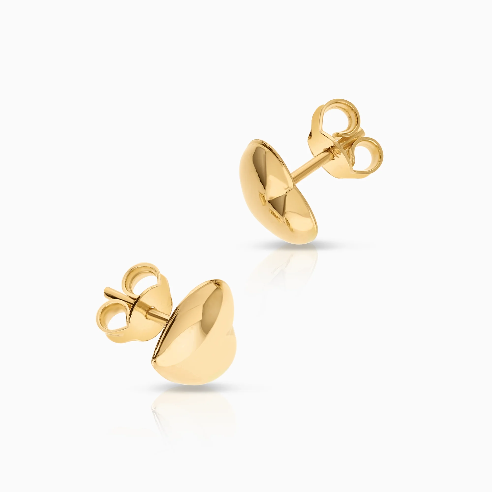 Heart earrings 1.06g 18K gold - Image 2