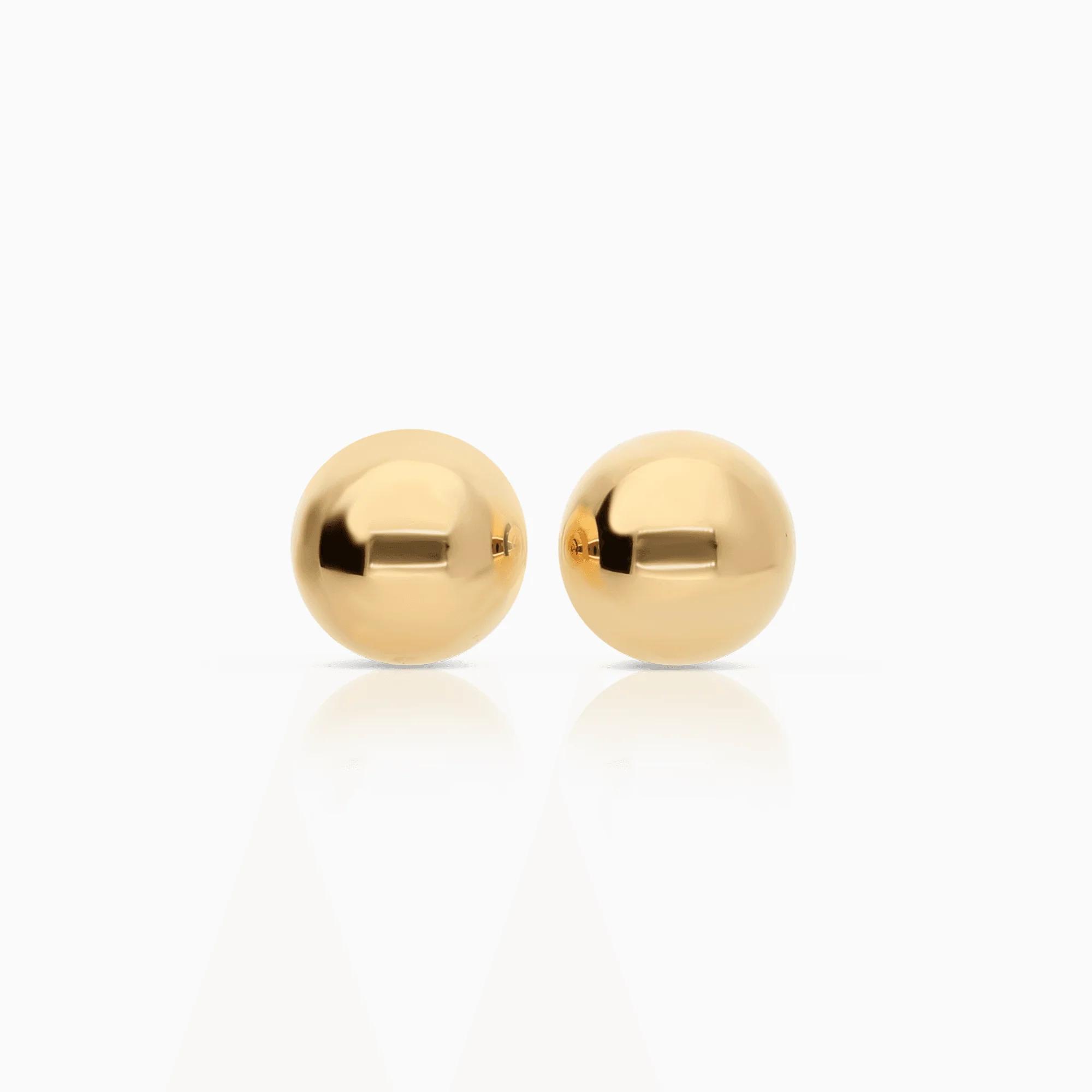 Earrings with beads 1.0g 18K gold