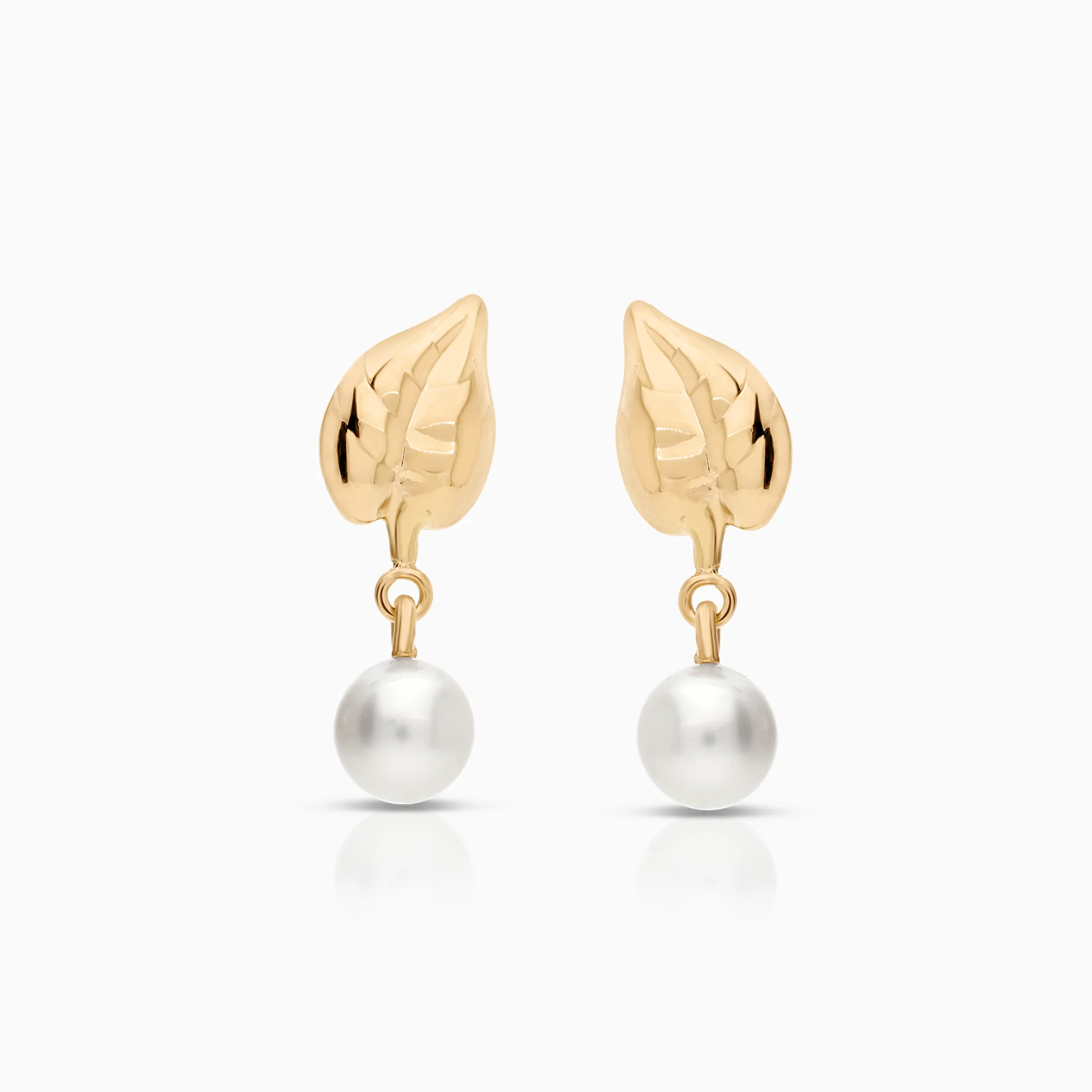 Earrings cultured saltwater pearls 1.67g 18K gold