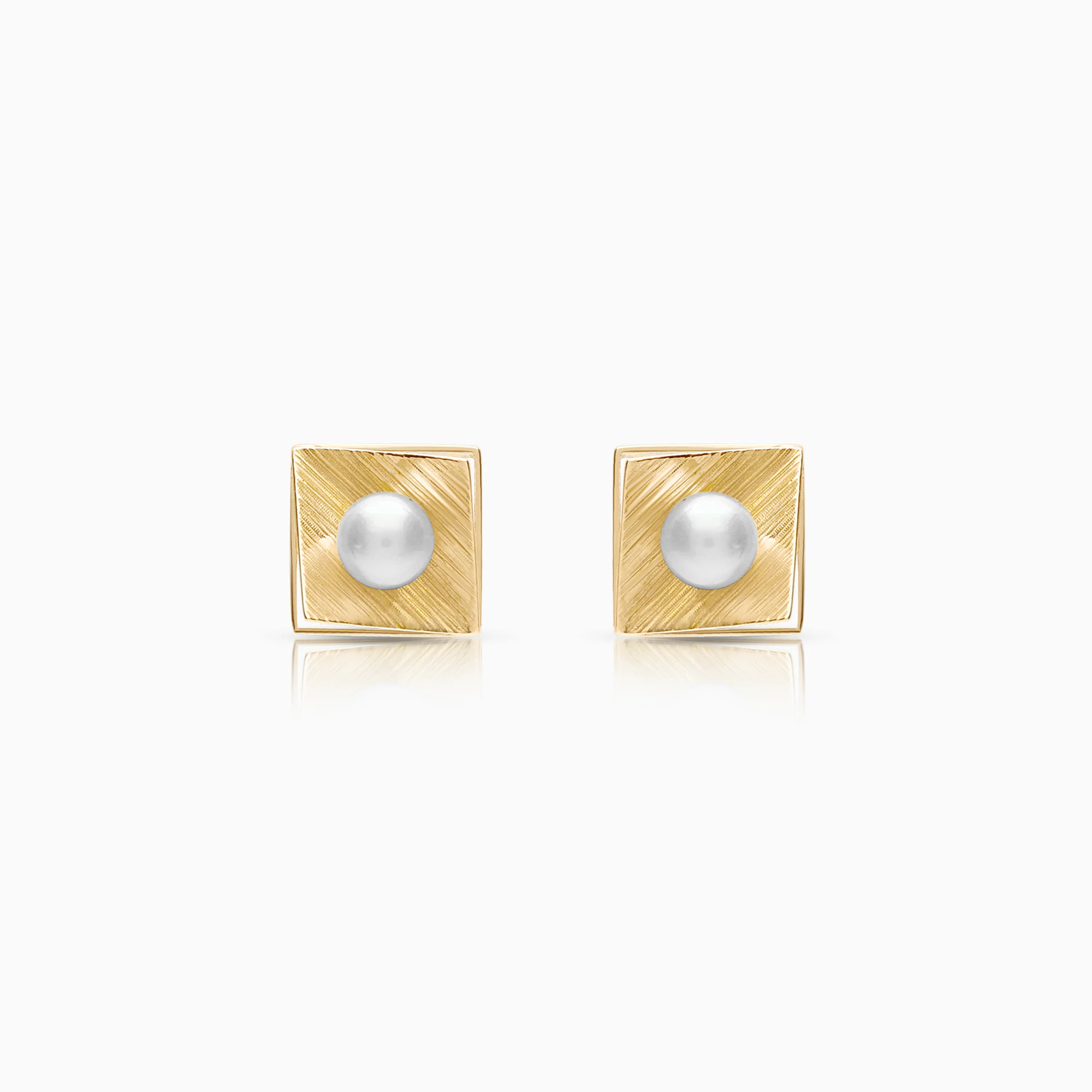 Earrings cultured freshwater pearls 1.53g 18K gold