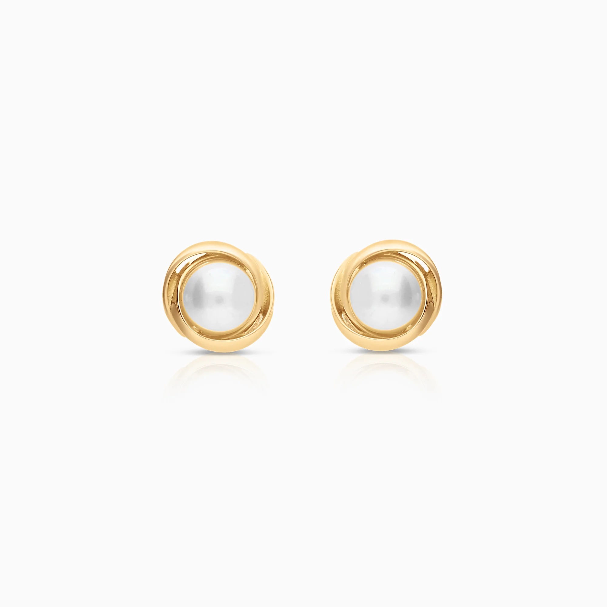 Earrings with pearls 1.54g 18K gold