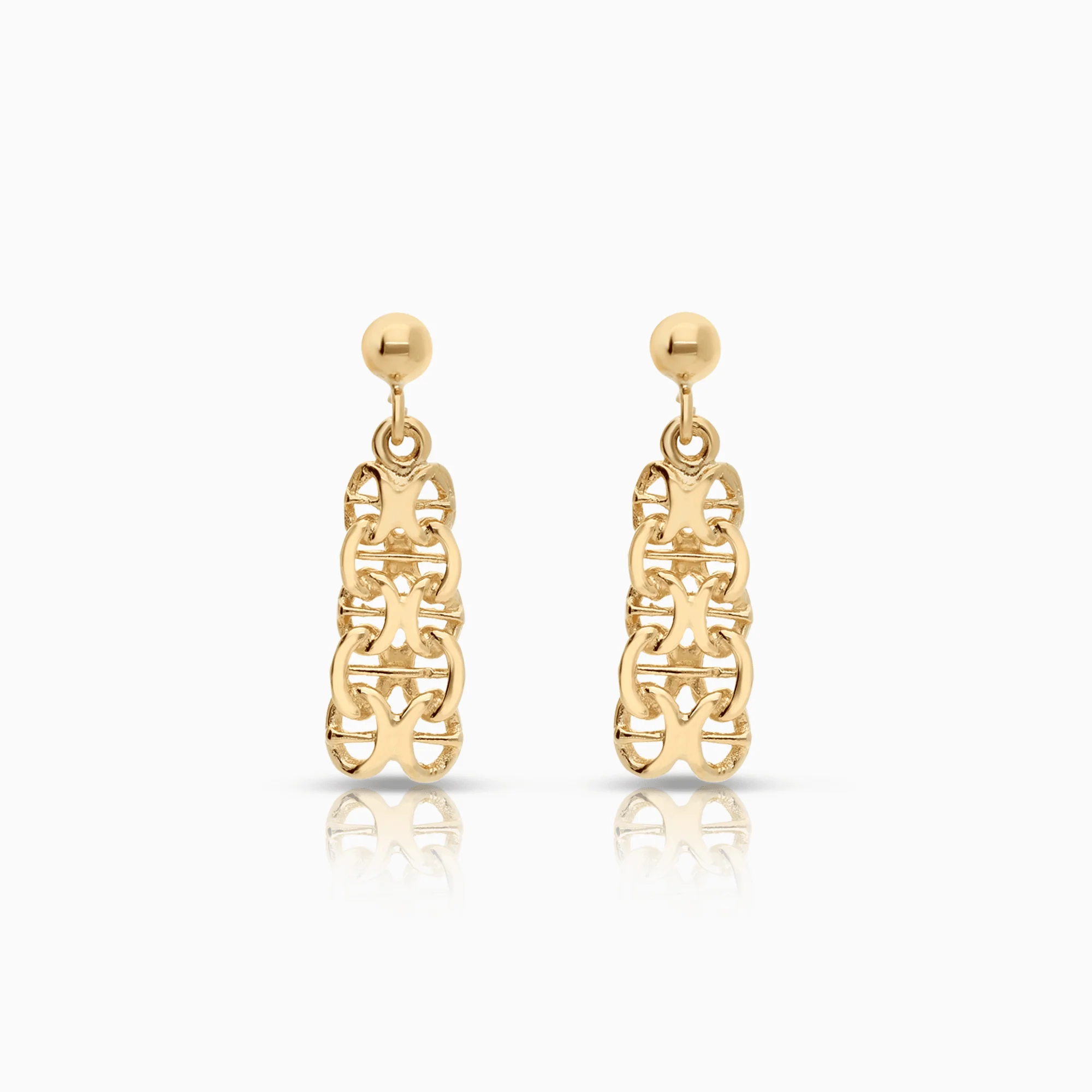 X-link earrings 2.0g 18K gold