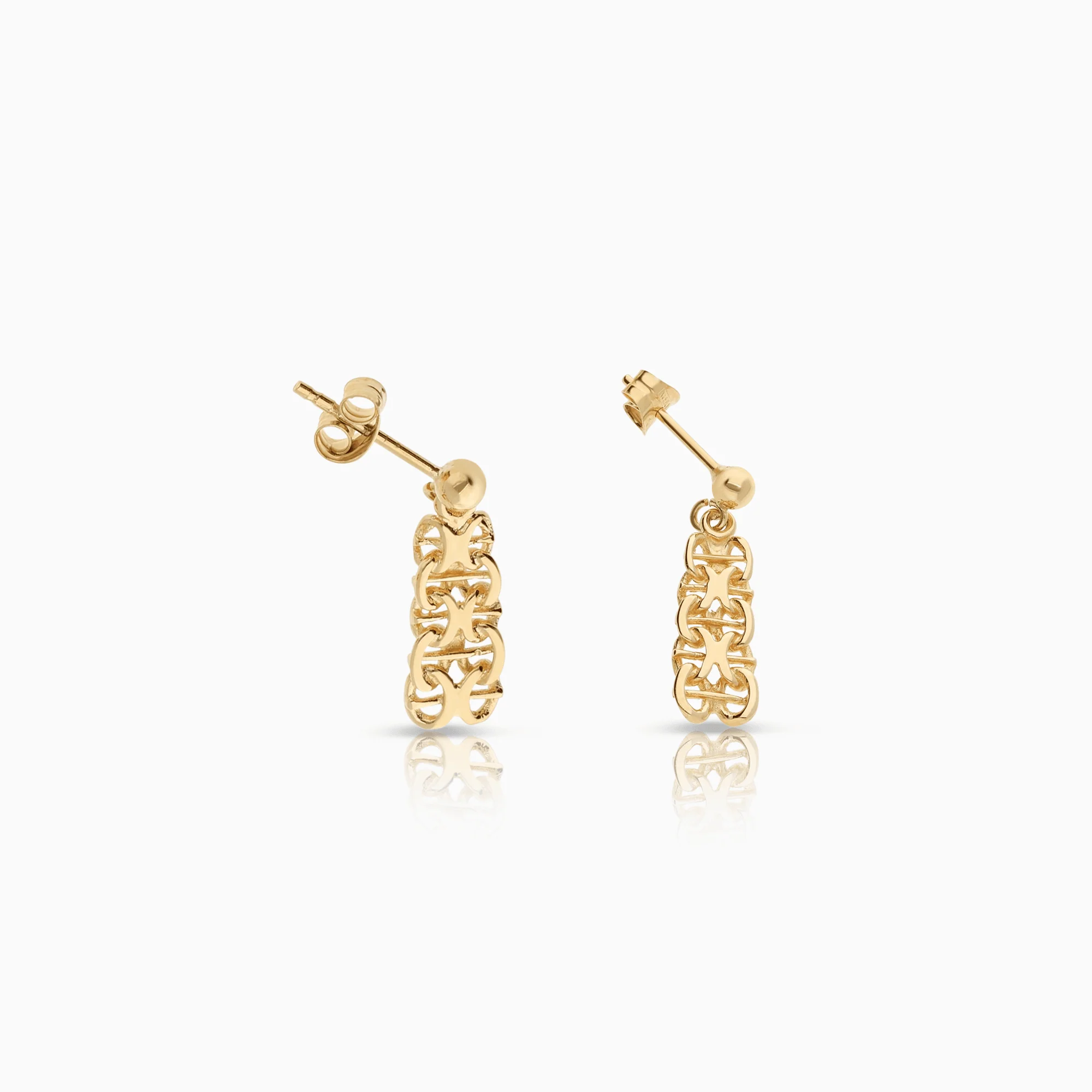X-link earrings 2.0g 18K gold - Image 2