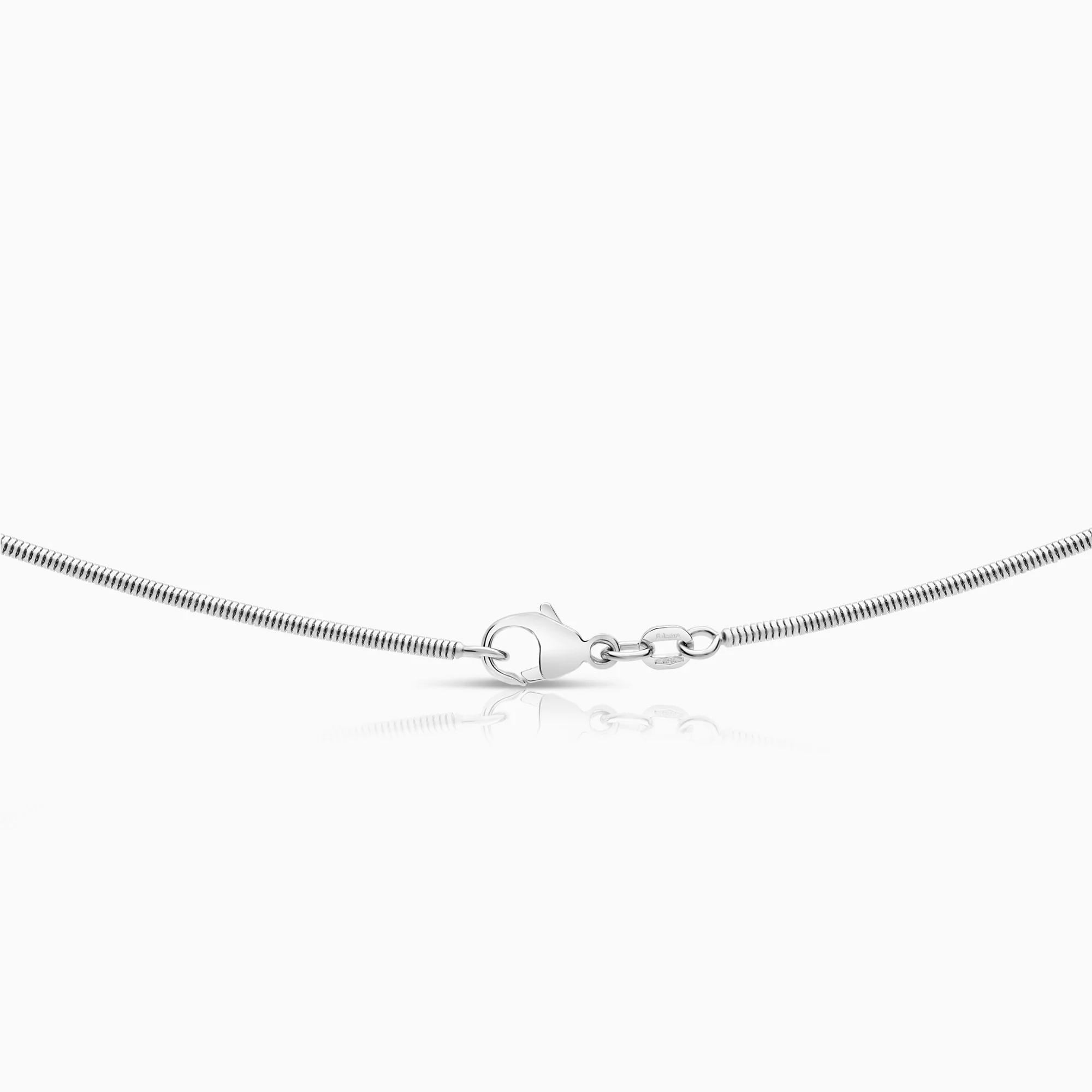 Snake chain necklace 8.29g 18K white gold - Image 2