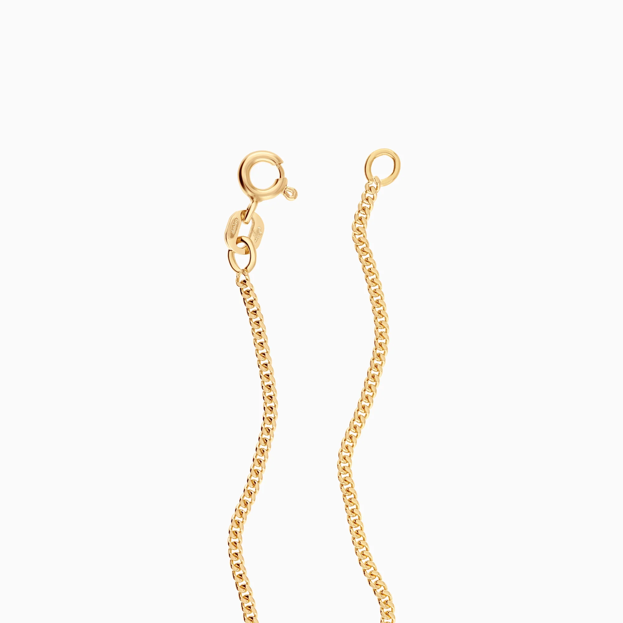 Curb bracelet 1.88g 18K gold - Image 2