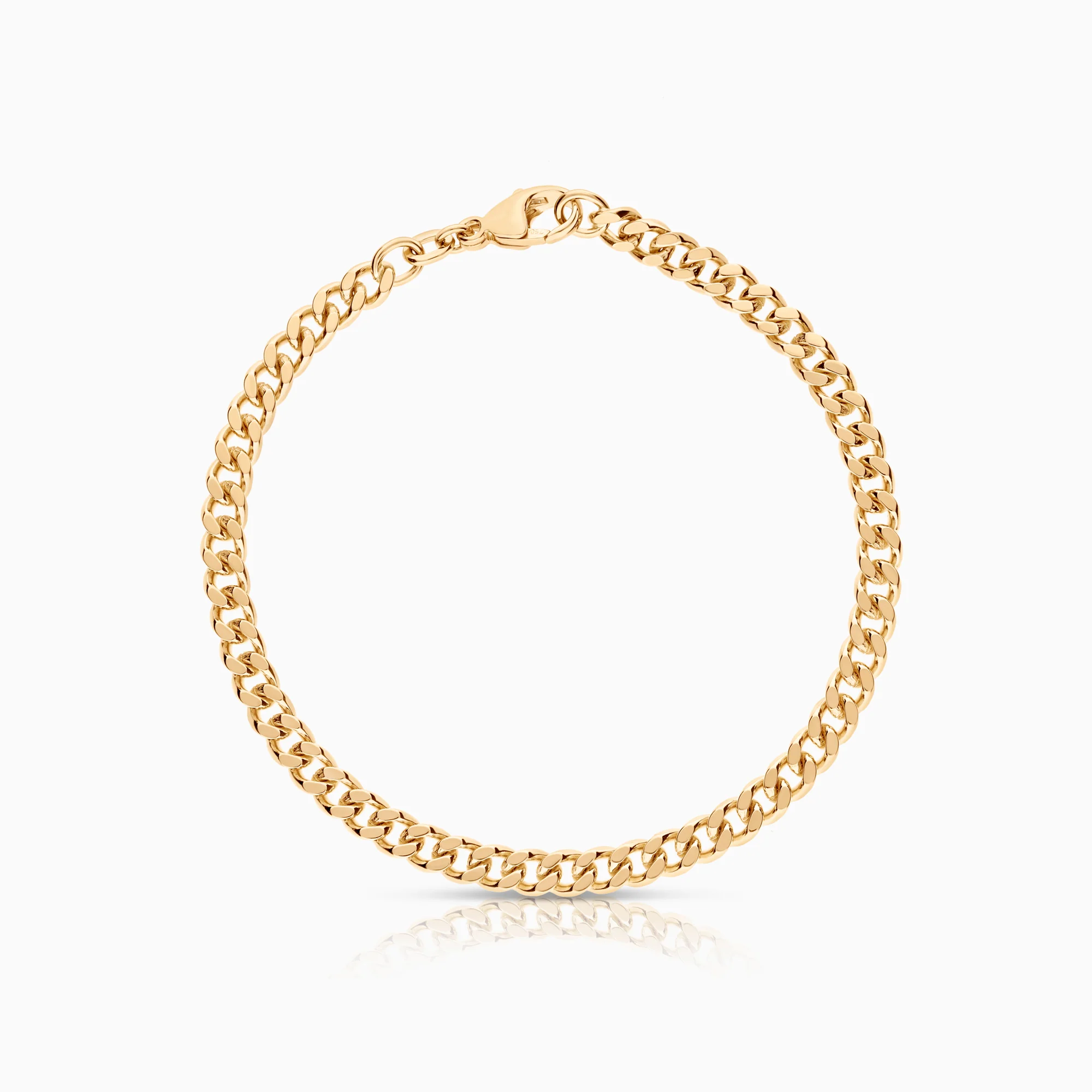 Curb bracelet, 11.42g 18K gold