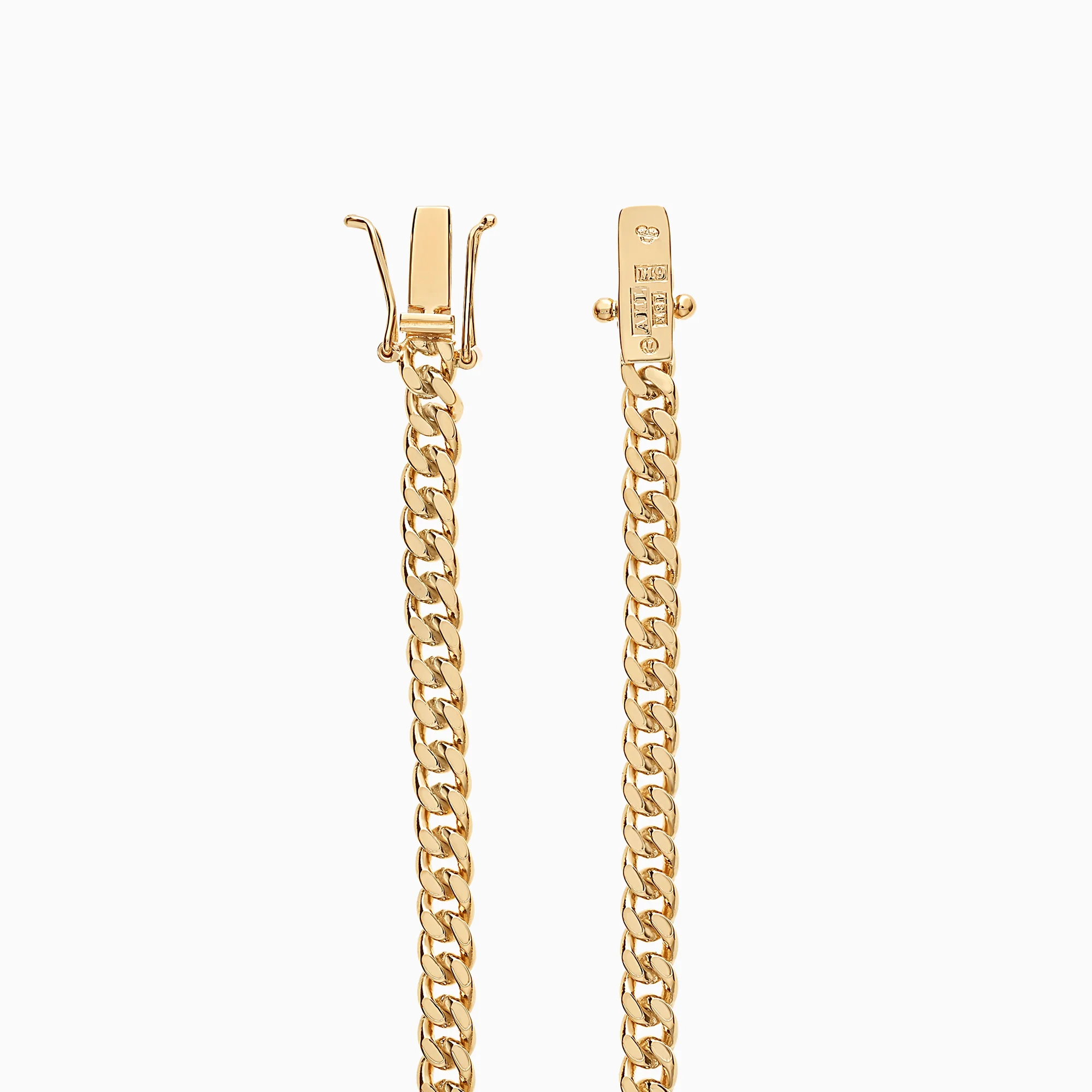 Curb bracelet 12.70g 18K gold - Image 2