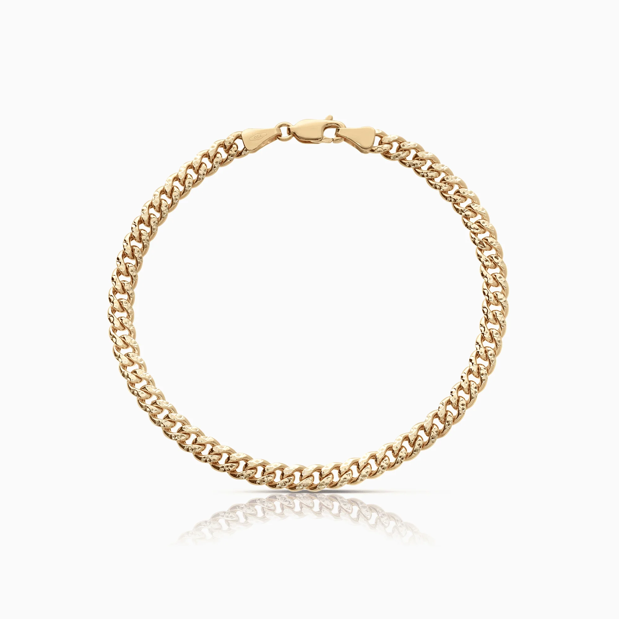Curb bracelet 16.0g 18K gold