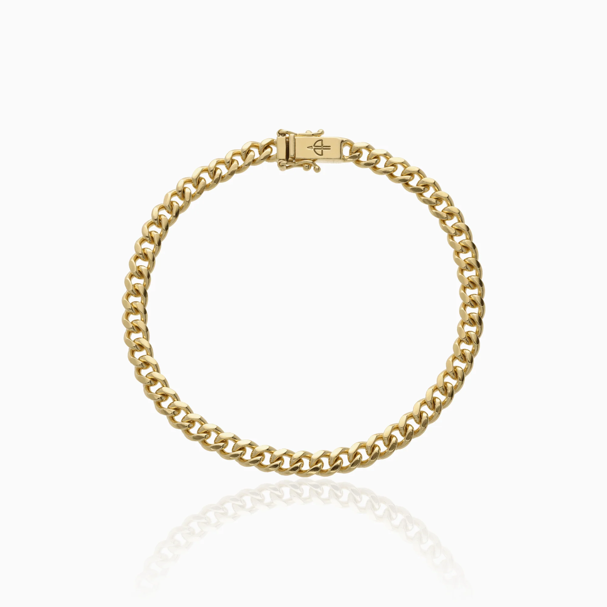 Curb bracelet 17.3g 18K gold