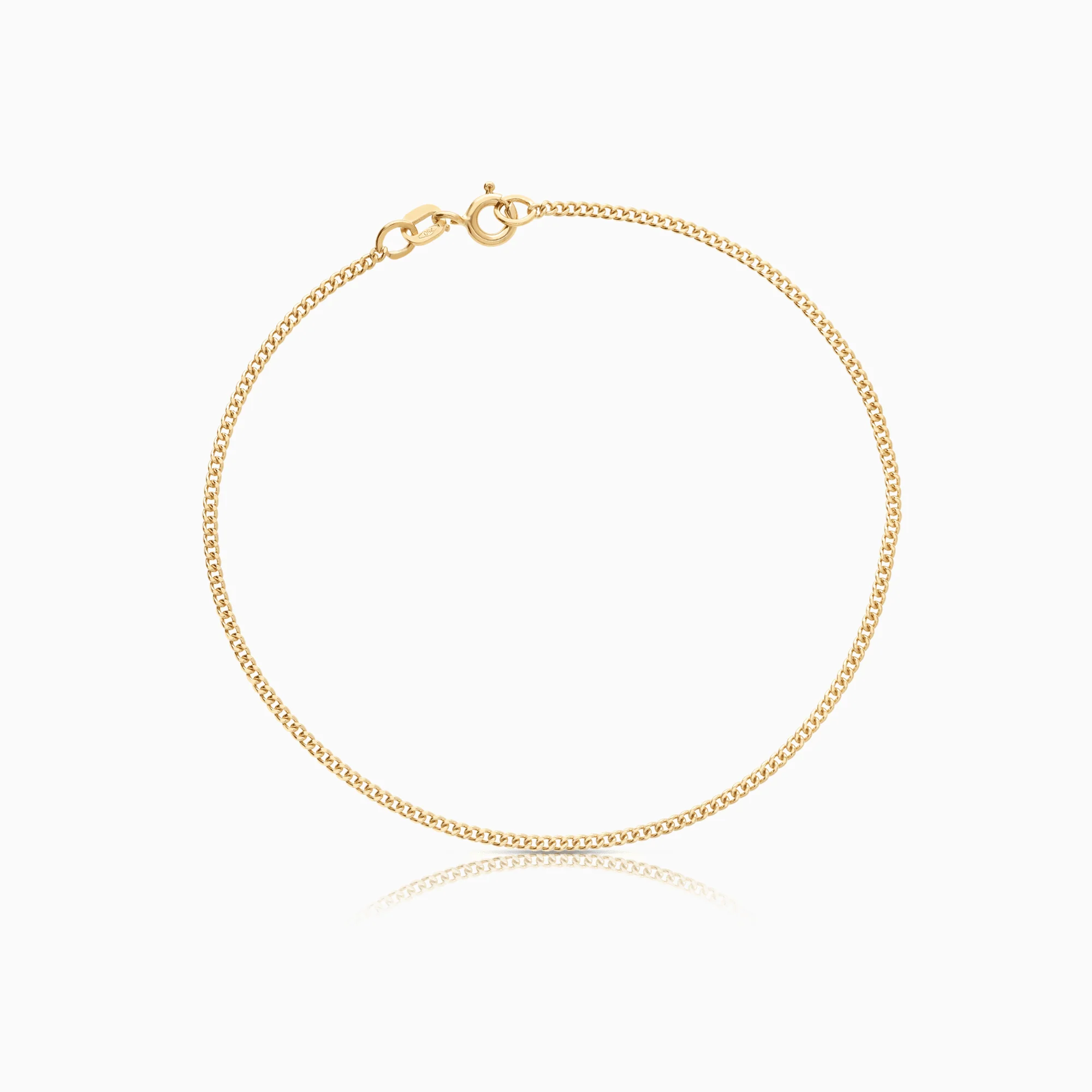 Curb bracelet 1.98g 18K gold