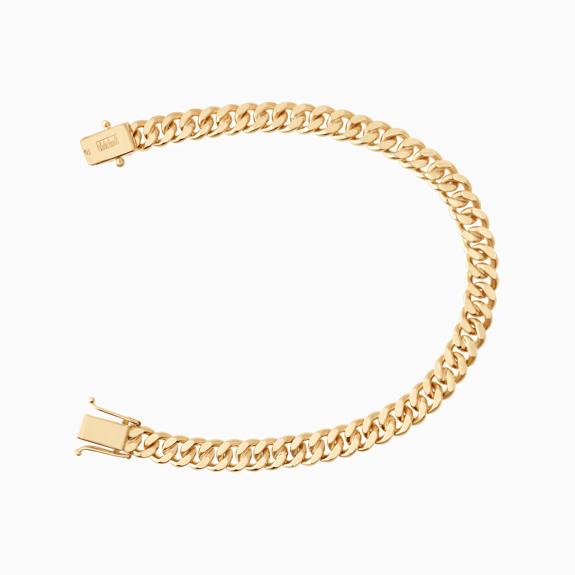 Curb bracelet 28.20g 18K gold - Image 2