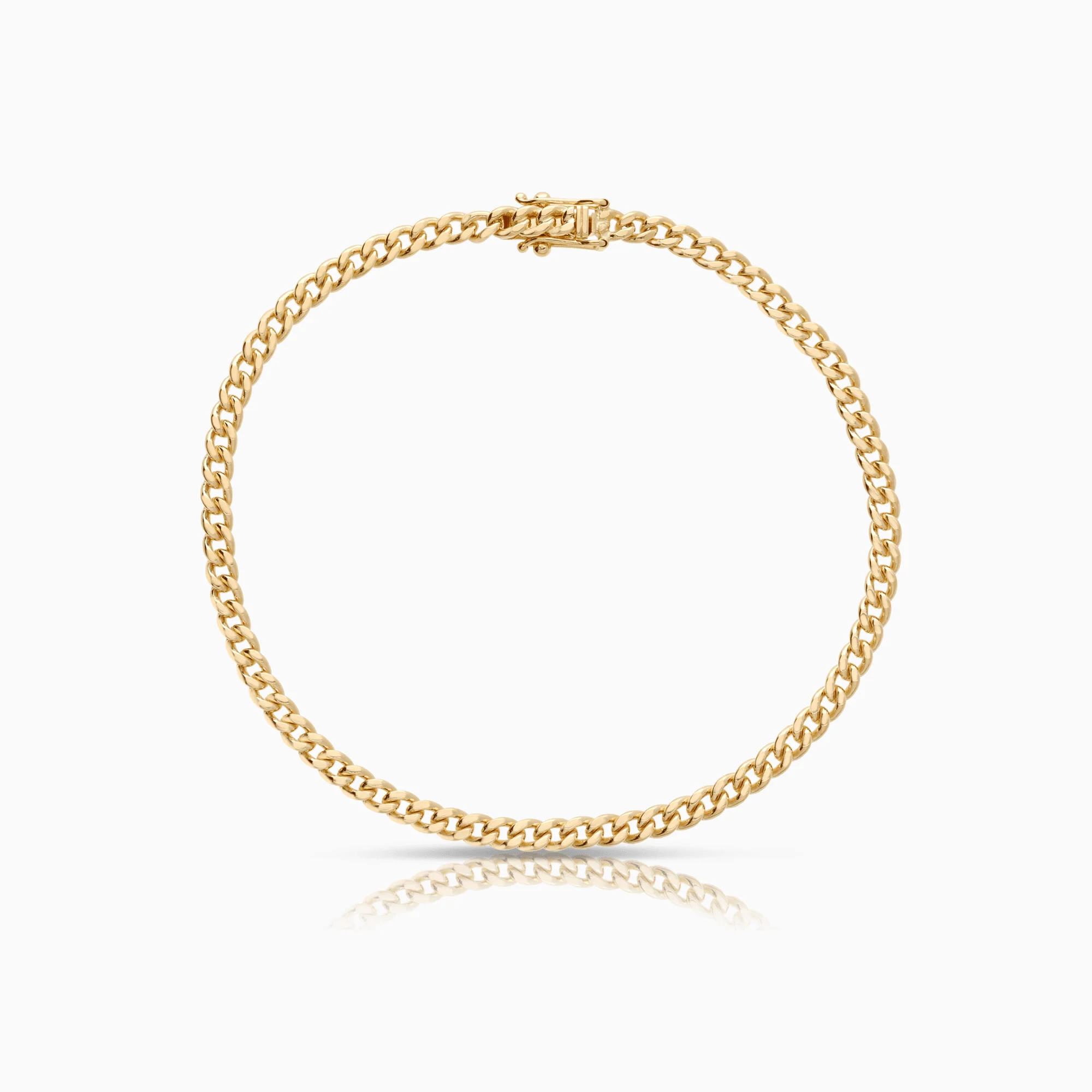 Curb bracelet 9.90g 18K gold