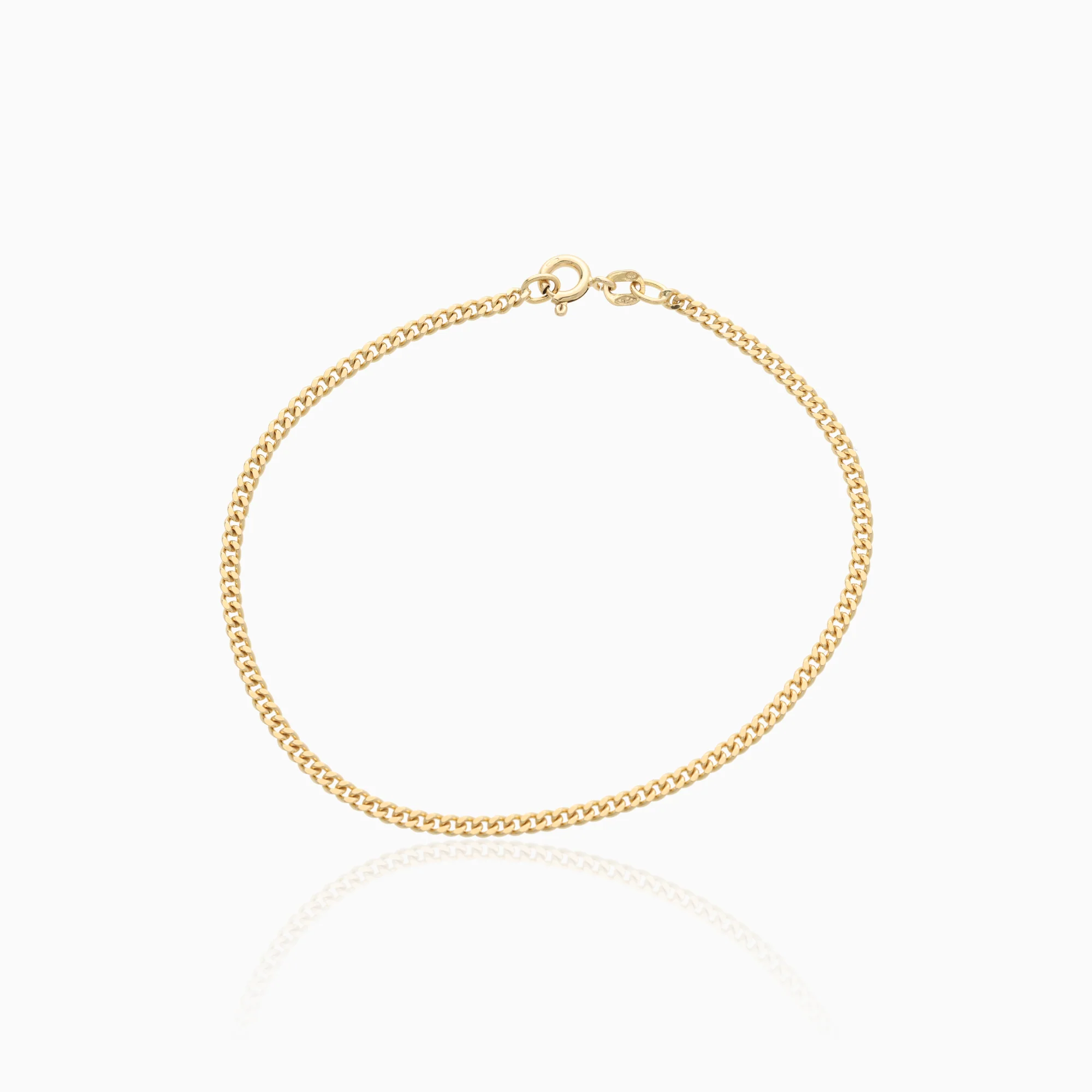 Curb Bracelet 3.8g 18K Gold