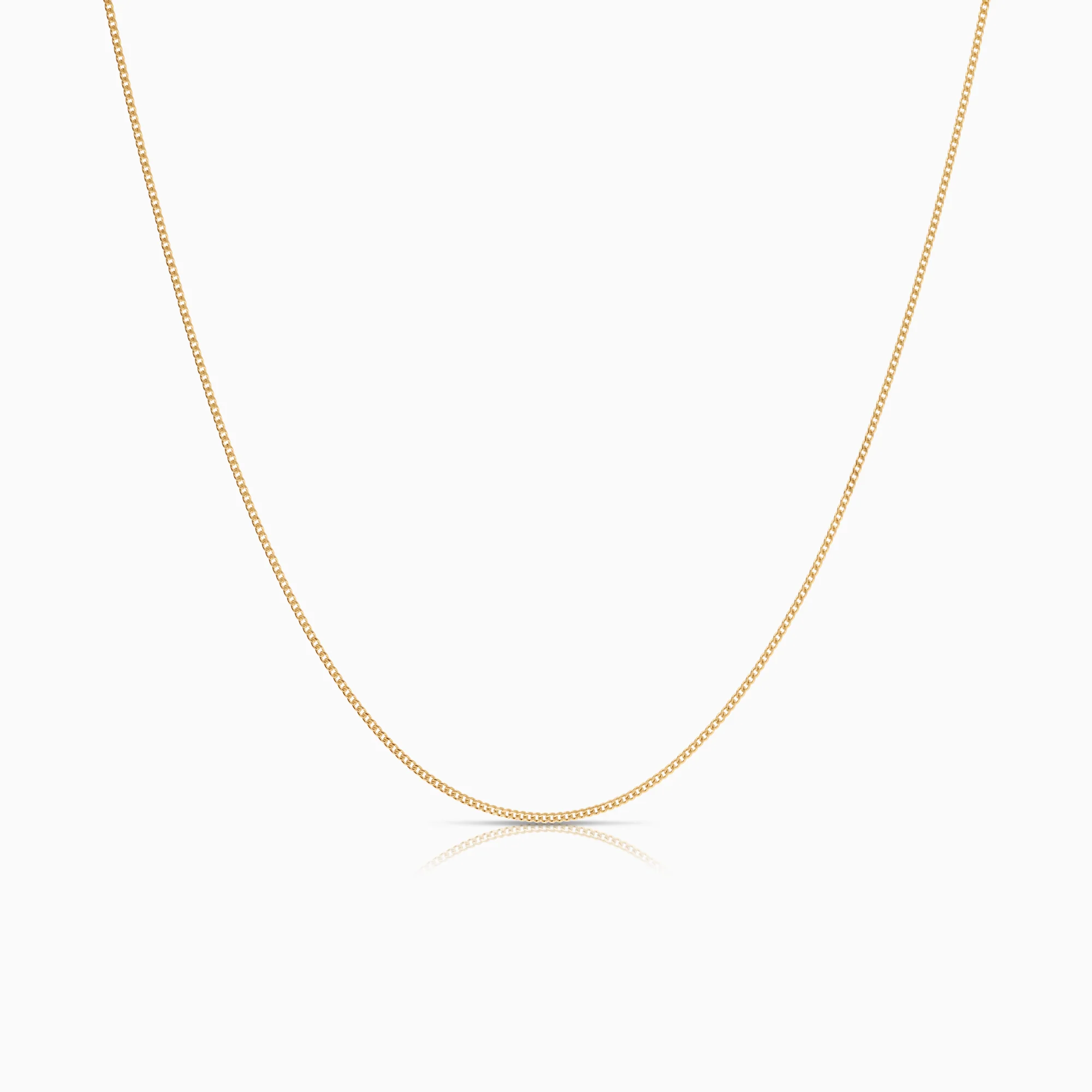 Curb necklace 1.16g 18K gold