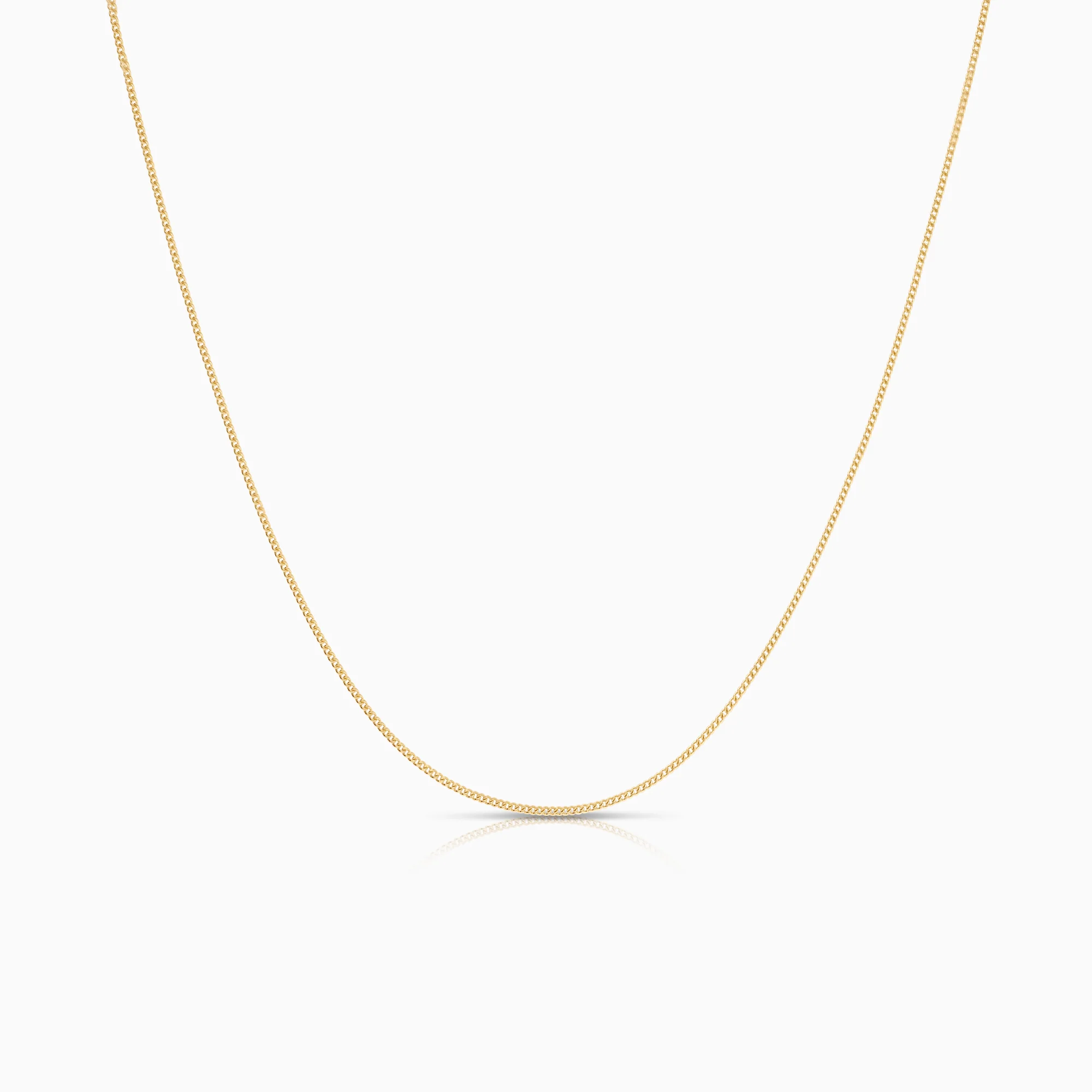 Curb necklace 1.24g 18K gold
