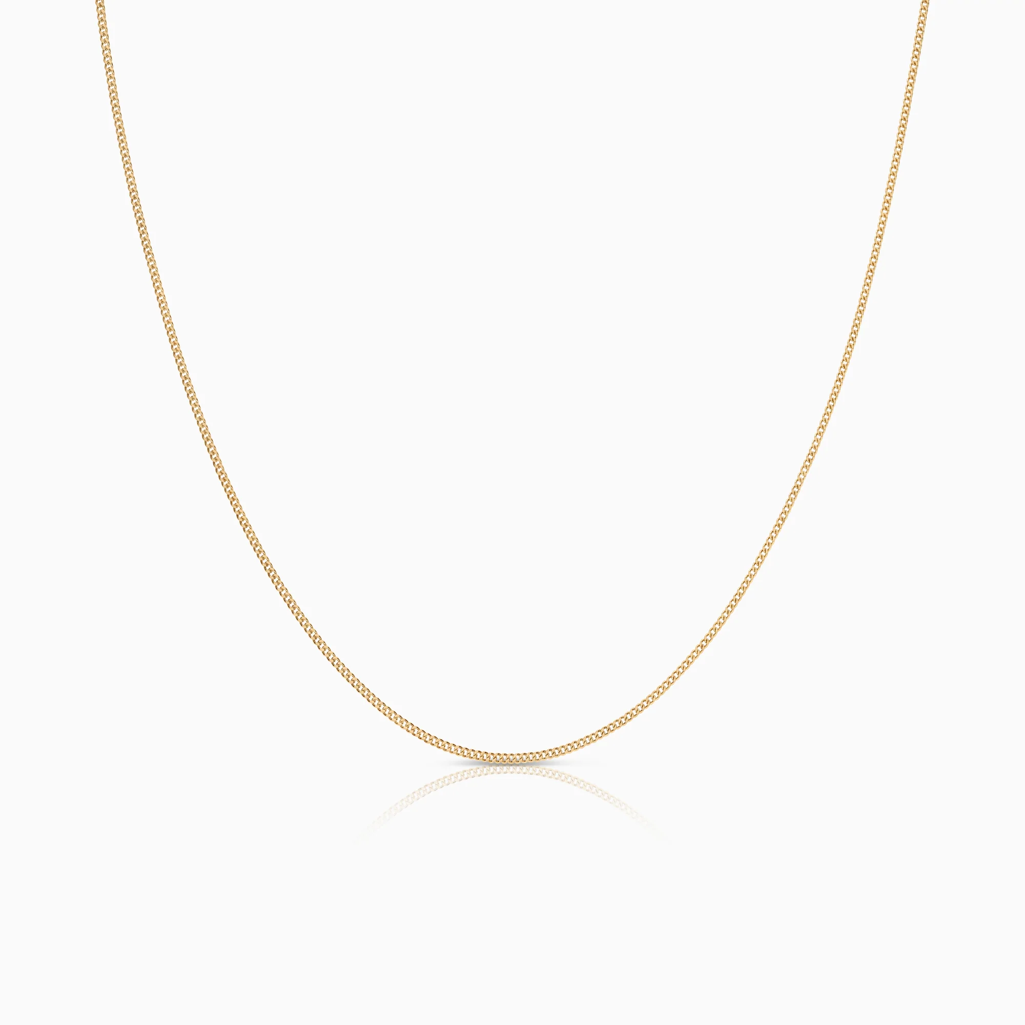 Curb necklace 1.37g 18K gold