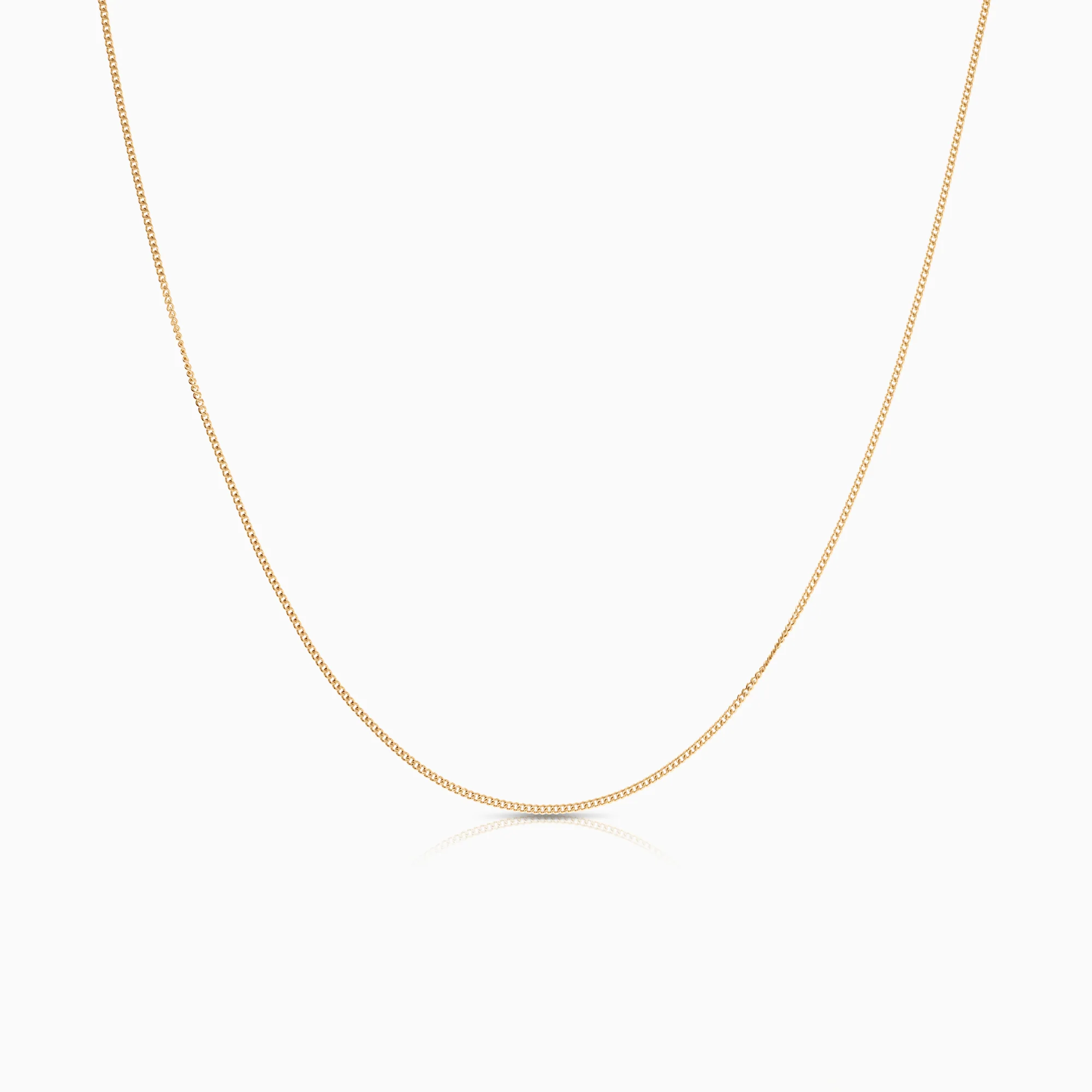 Curb necklace 1.38g 18K gold