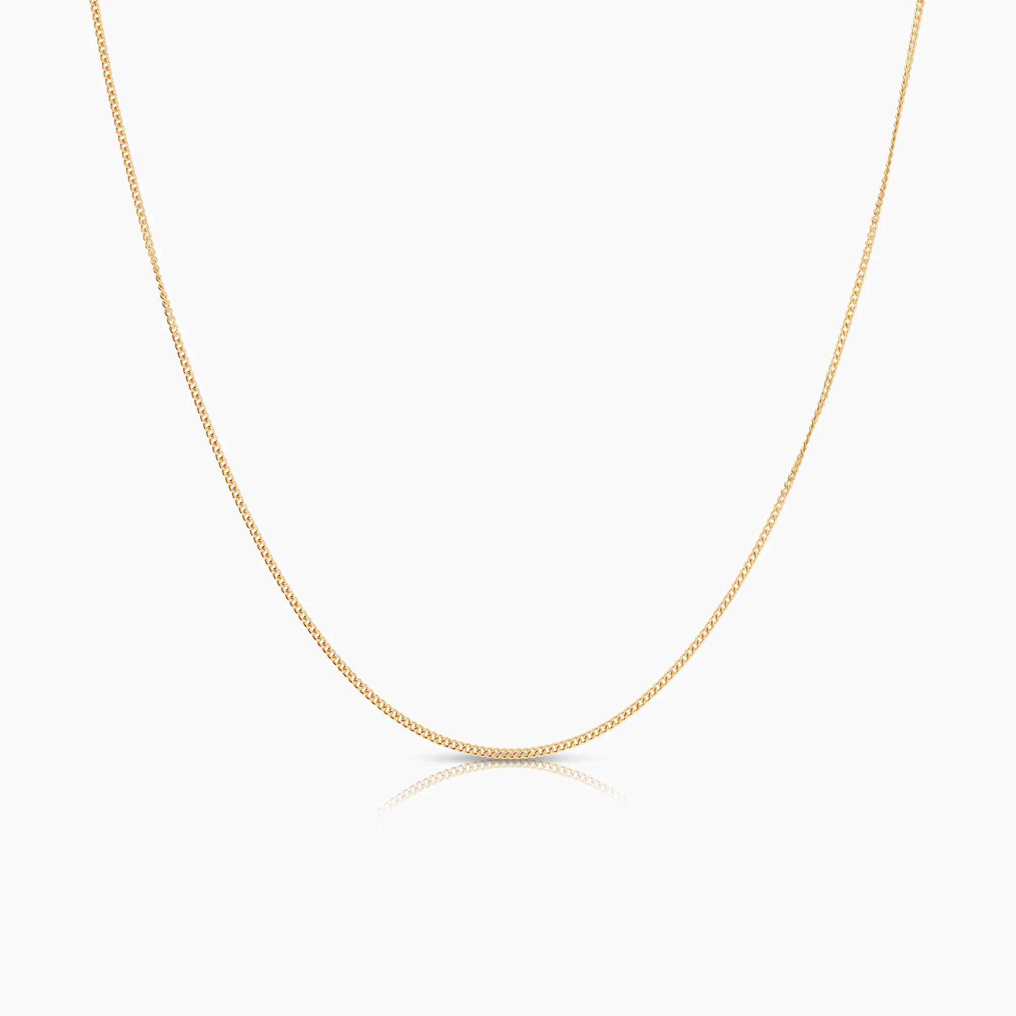 Curb necklace 1.41g 18K gold