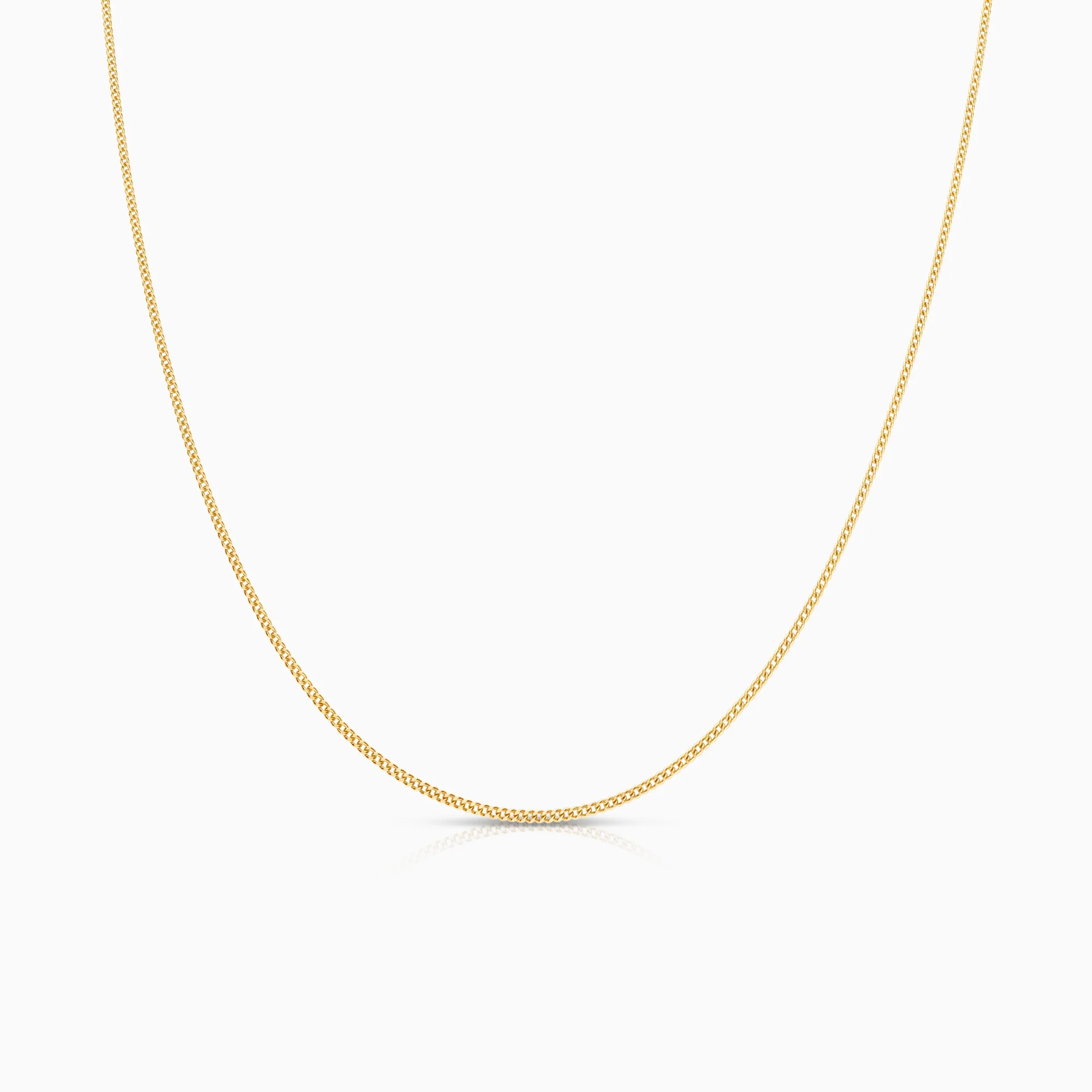 Curb necklace 1.50g 18K gold