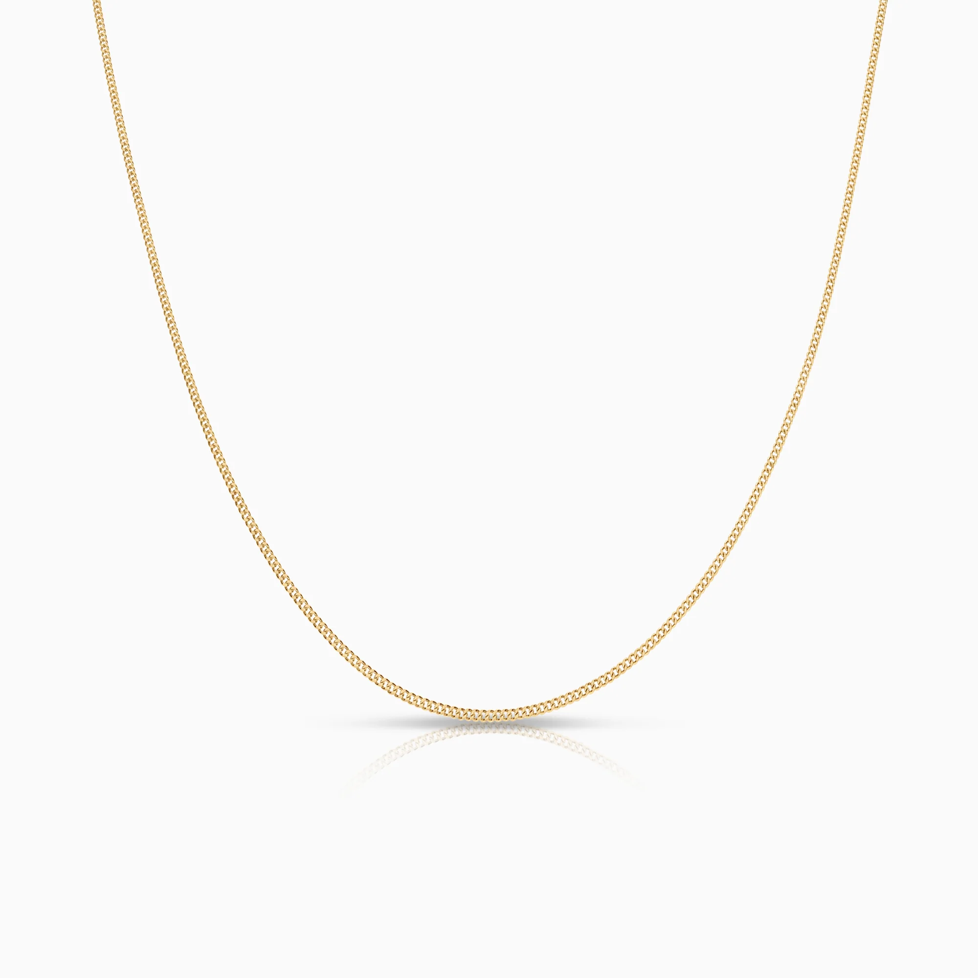 Curb necklace 1.51g 18K gold