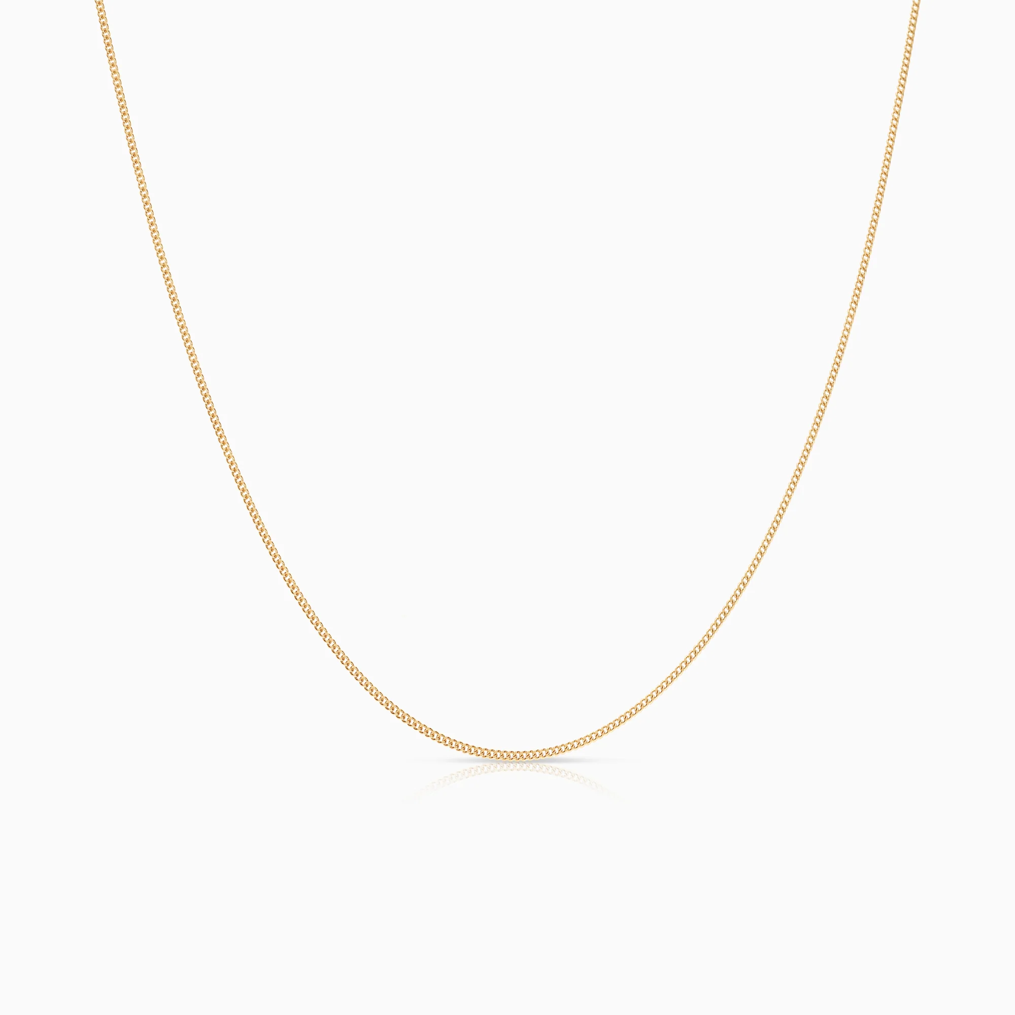 Curb necklace 1.53g 18K gold