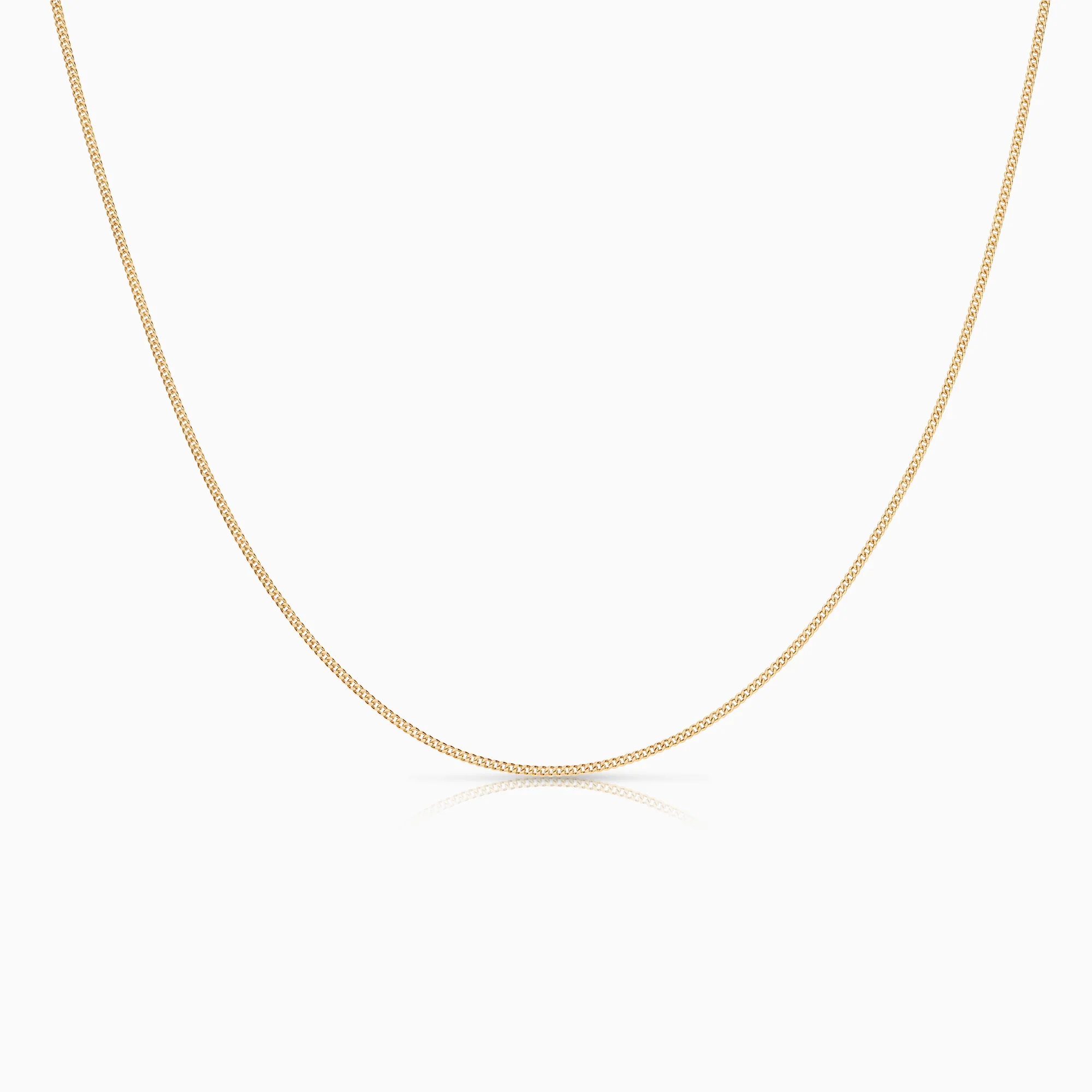 Curb necklace 1.63g 18K gold
