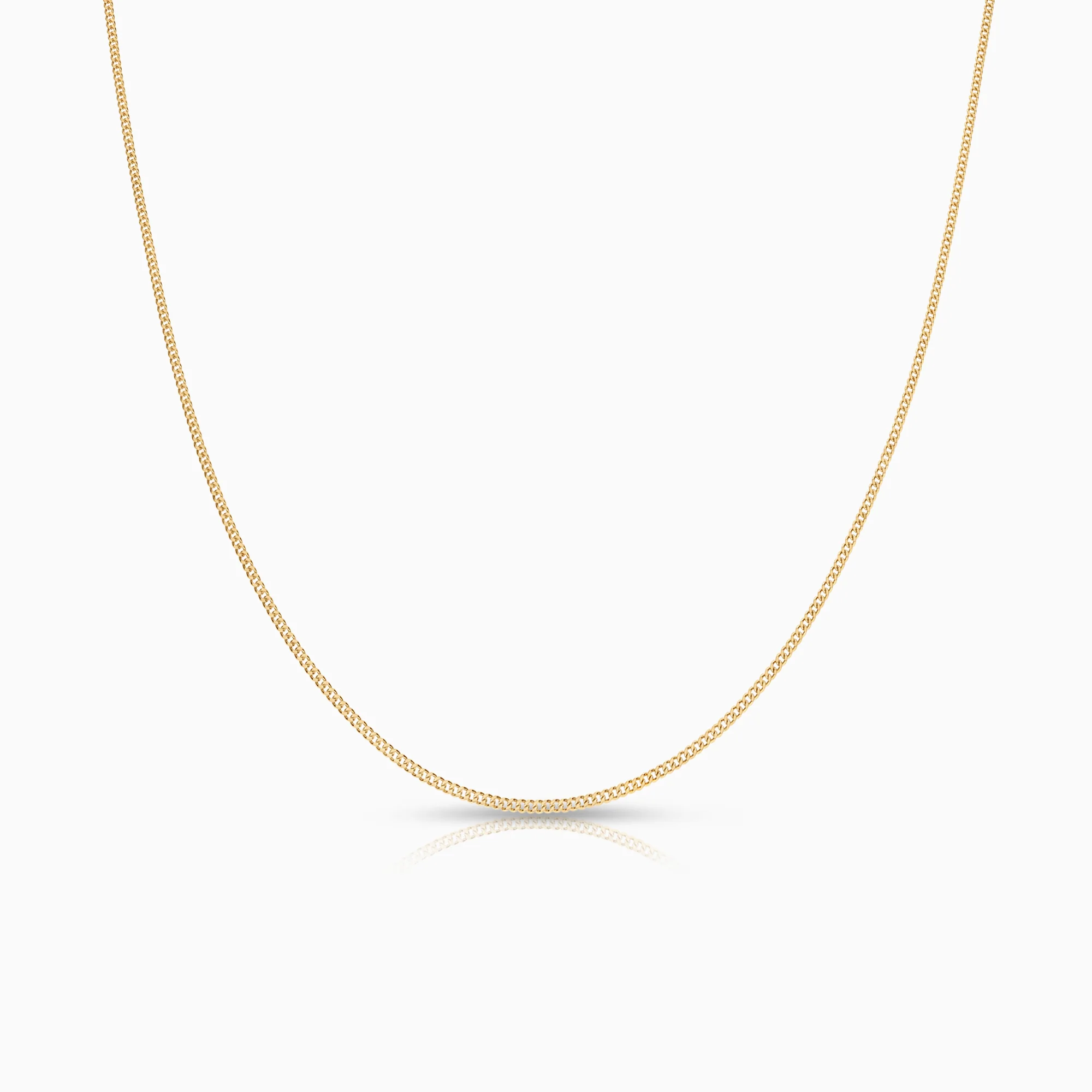 Curb necklace 1.64g 18K gold