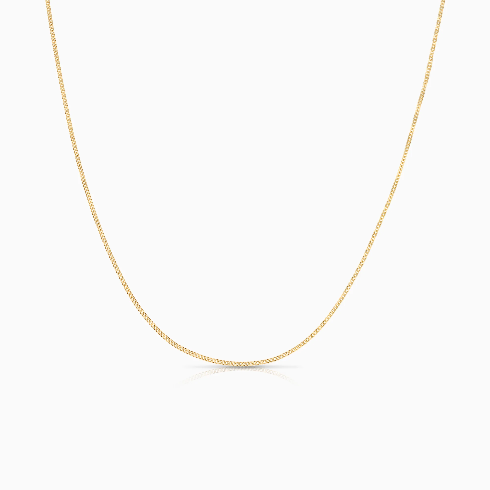 Curb necklace 1.71g 18K gold