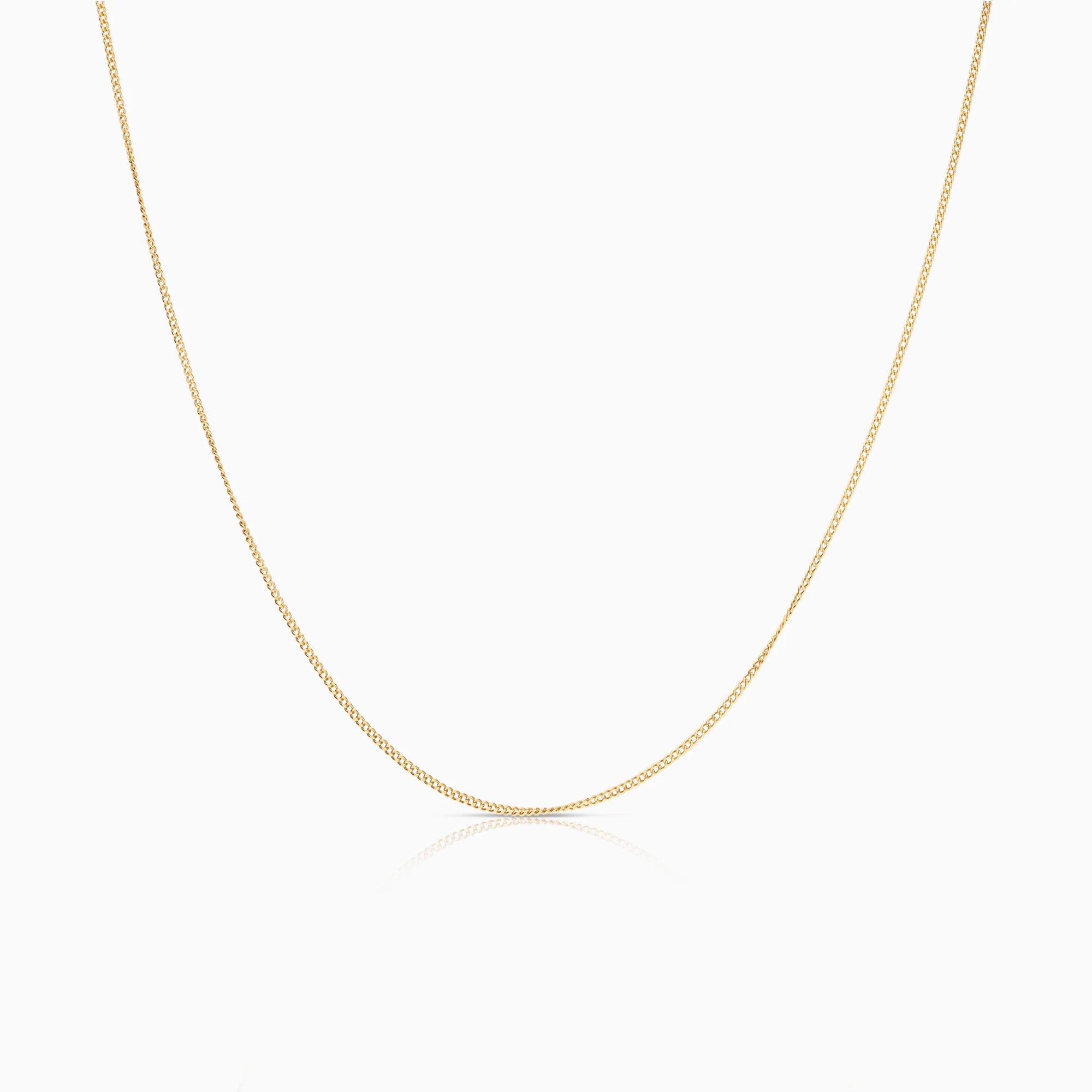 Curb necklace 1.75g 18K gold
