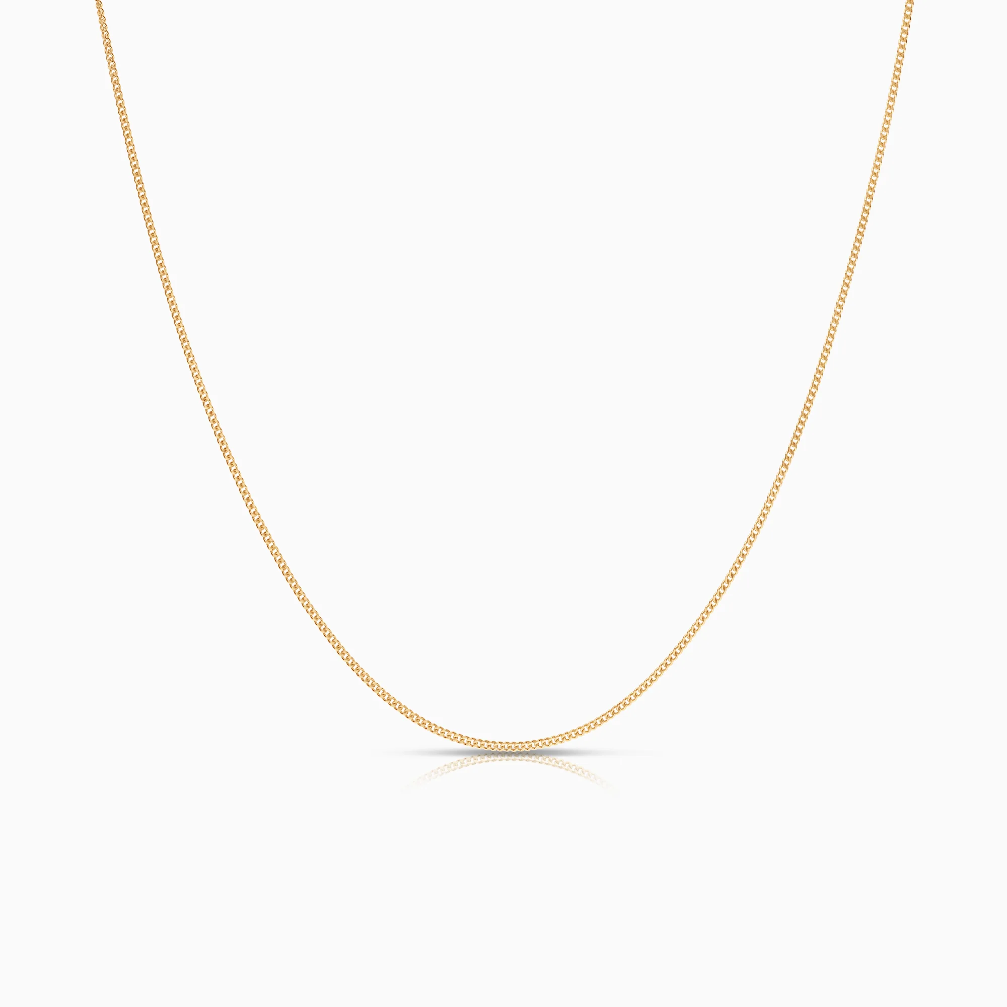 Curb necklace 1.76g 18K gold