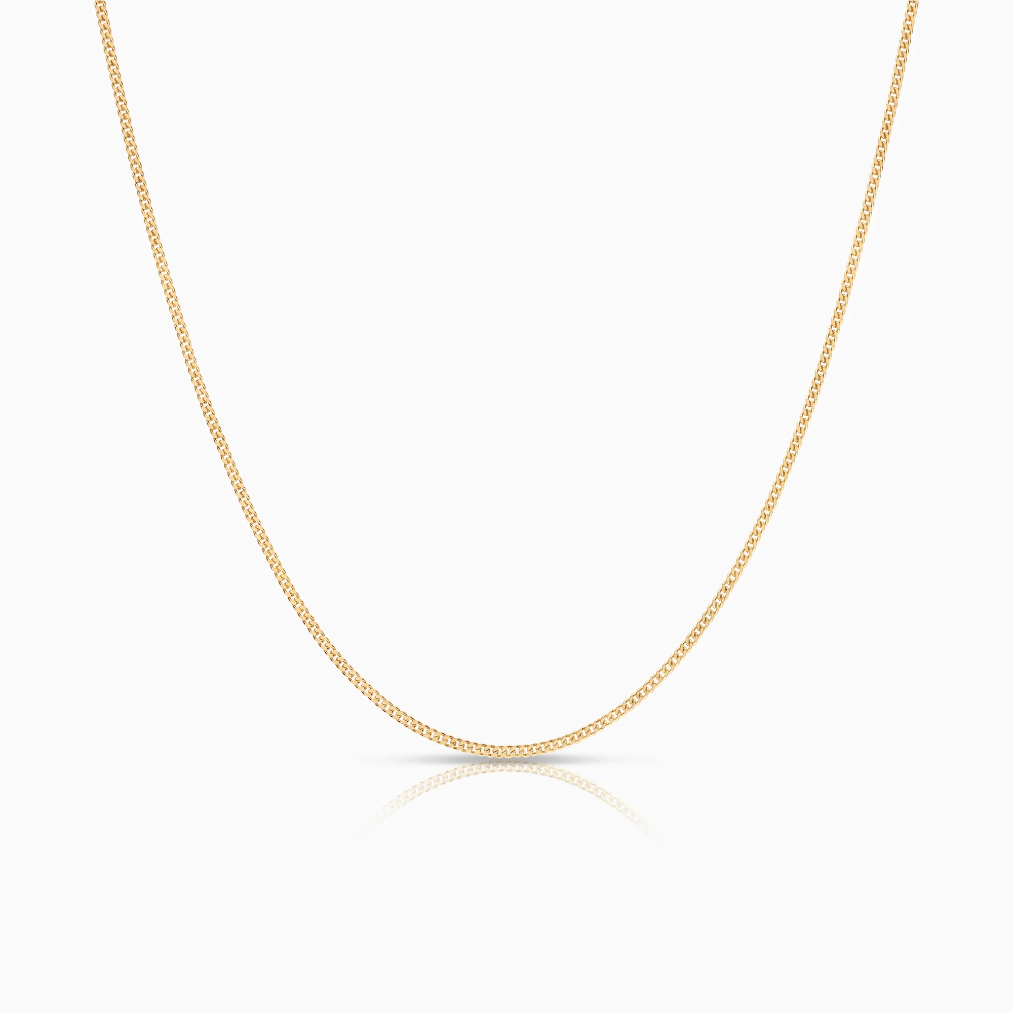 Curb necklace 1.91g 18K gold