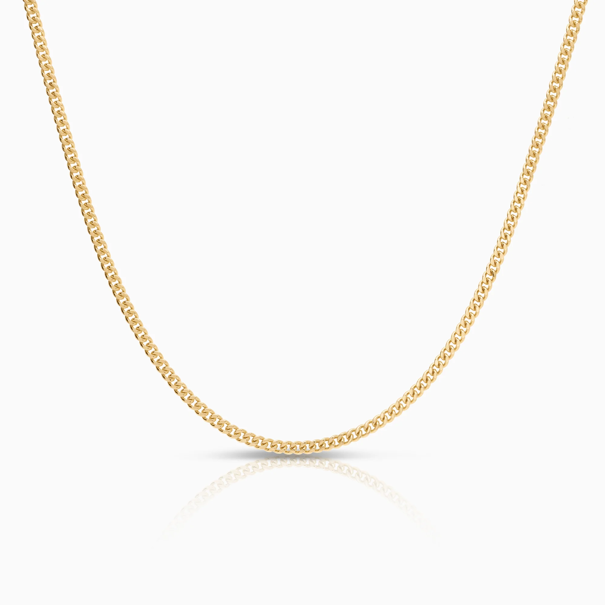 Curb necklace 10.90g 18K gold