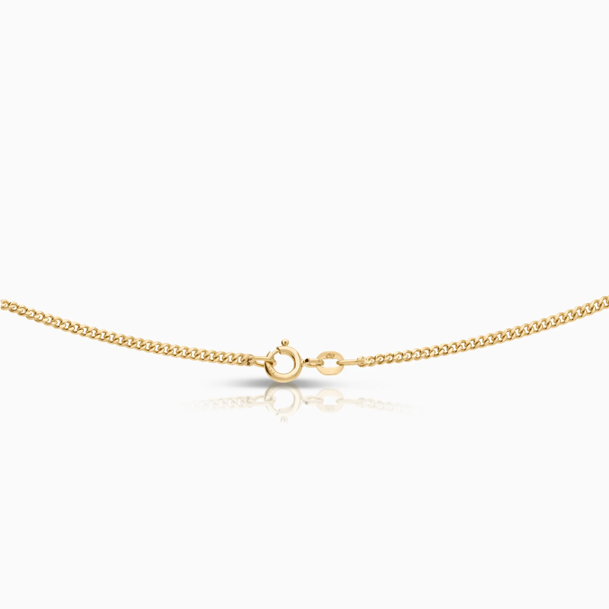 Curb necklace 10.90g 18K gold - Image 2