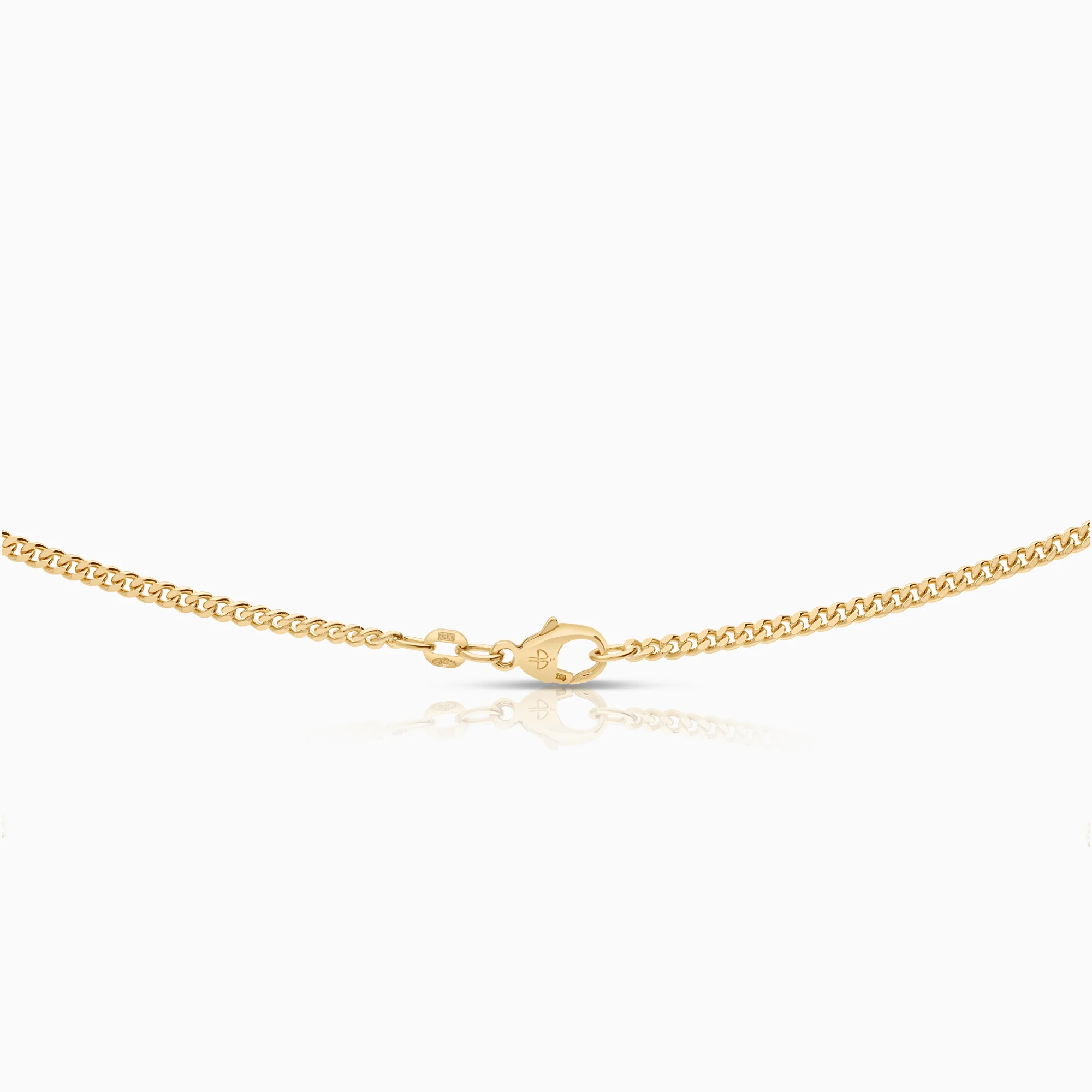 Curb necklace 11.34g 18K gold - Image 2