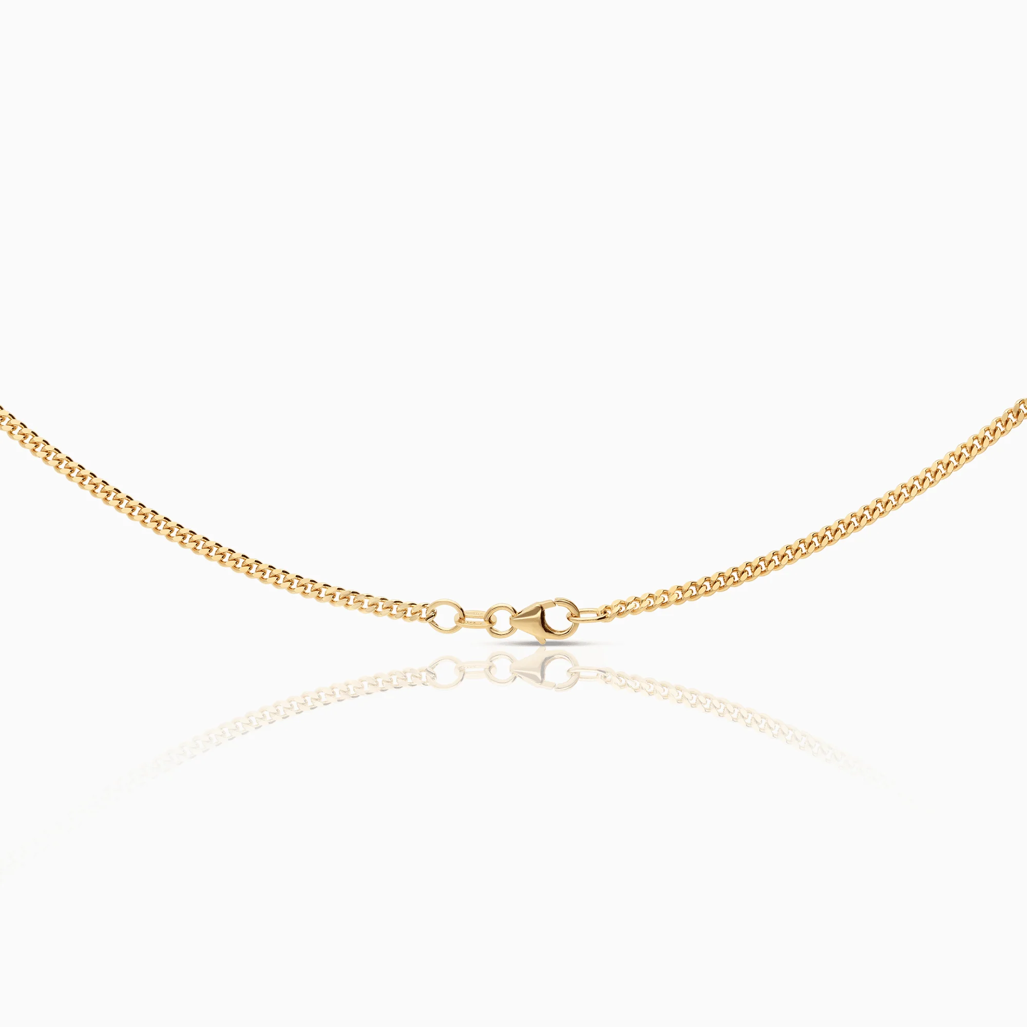 Curb necklace 11.08g 18K gold - Image 2