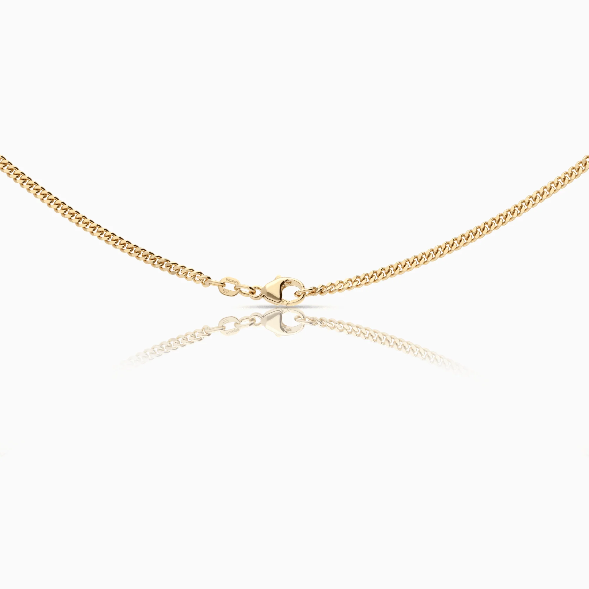 Curb necklace 12.88g 18K gold - Image 2