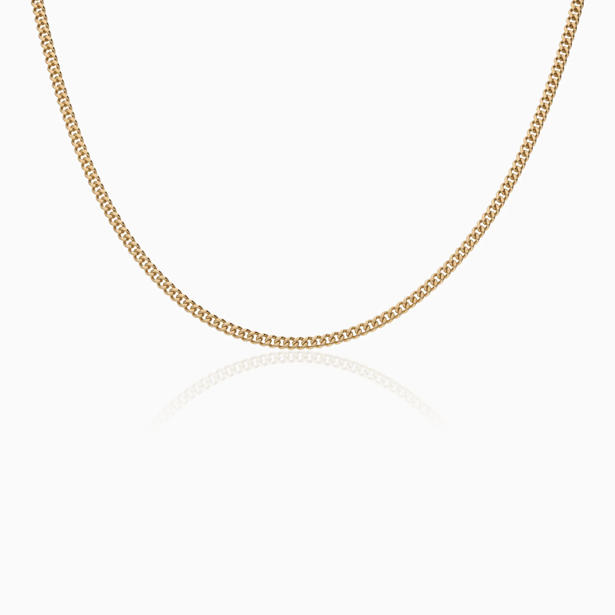 Curb necklace 14.25g 18K gold