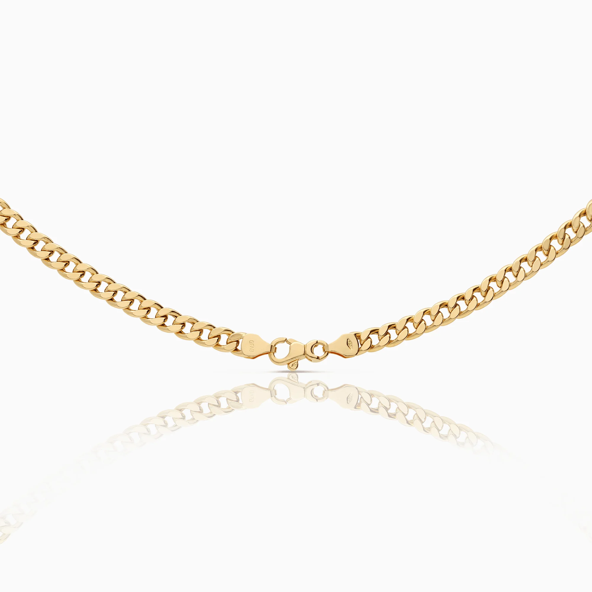 Curb necklace 16.10g 18K gold - Image 2