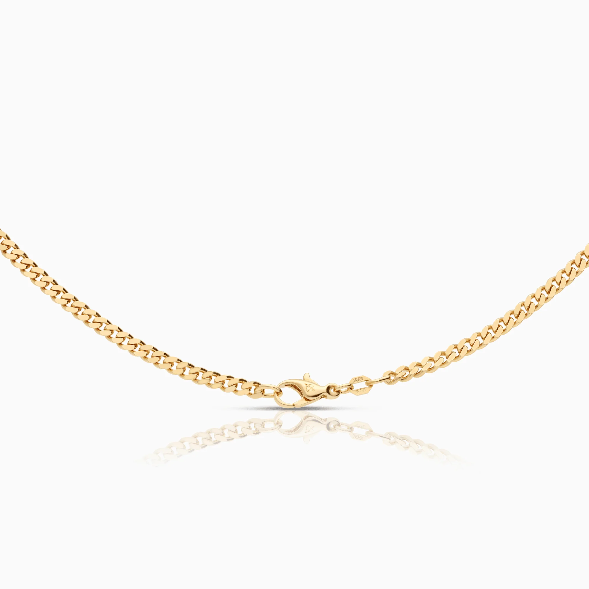 Curb necklace 17.65g 14K gold - Image 2