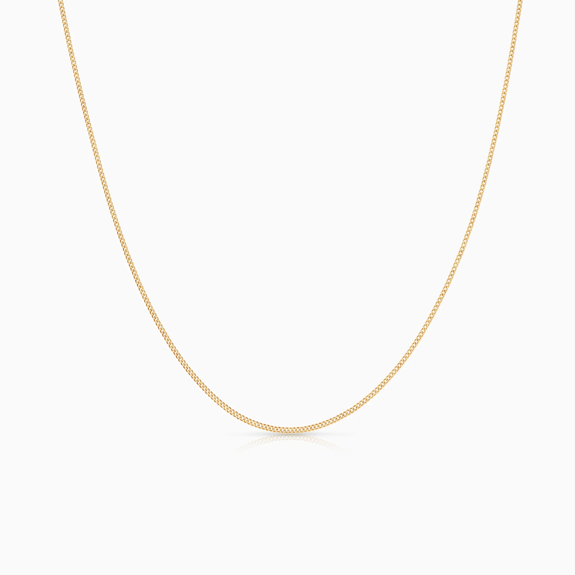 Curb necklace 2.21g 18K gold