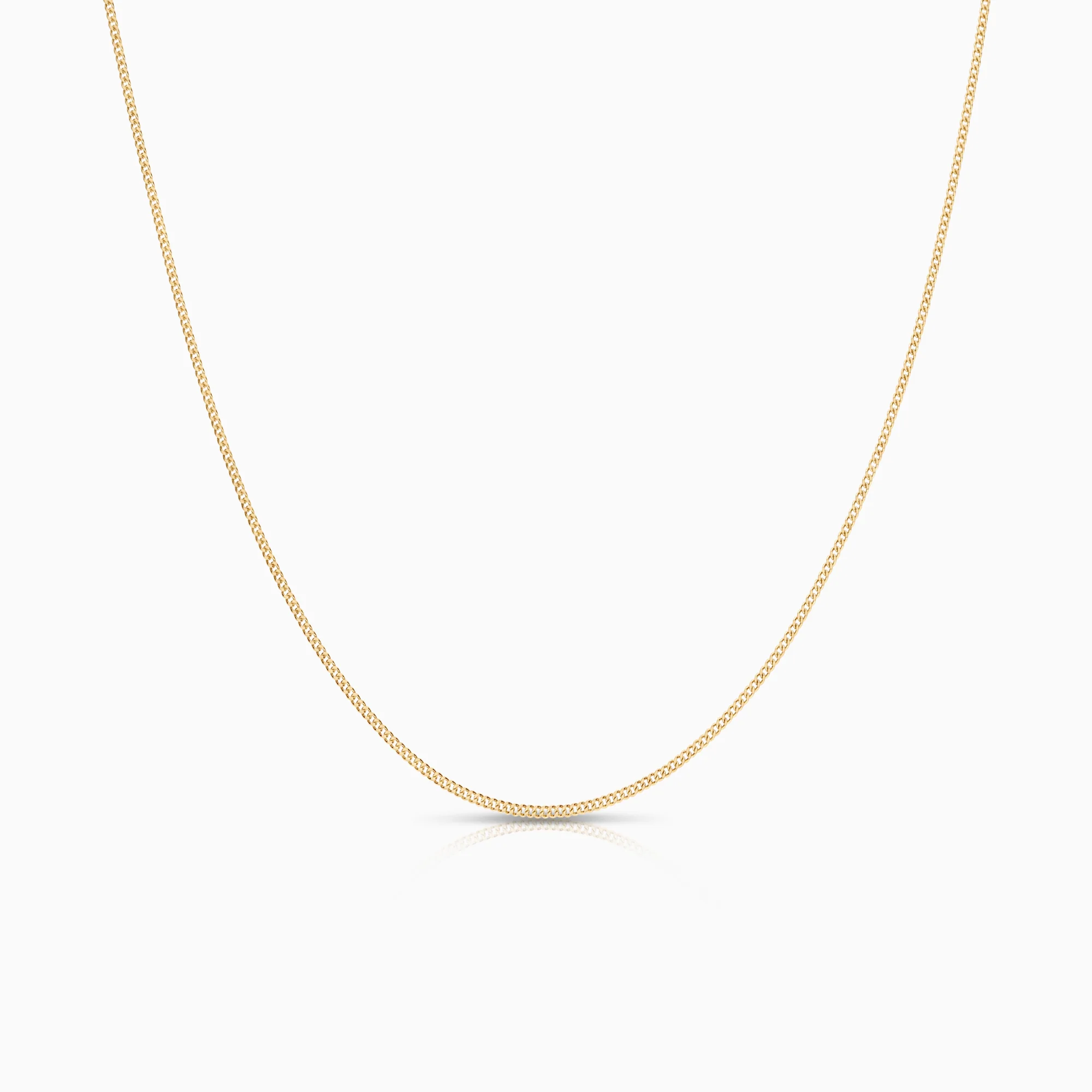 Curb necklace 2.63g 18K gold