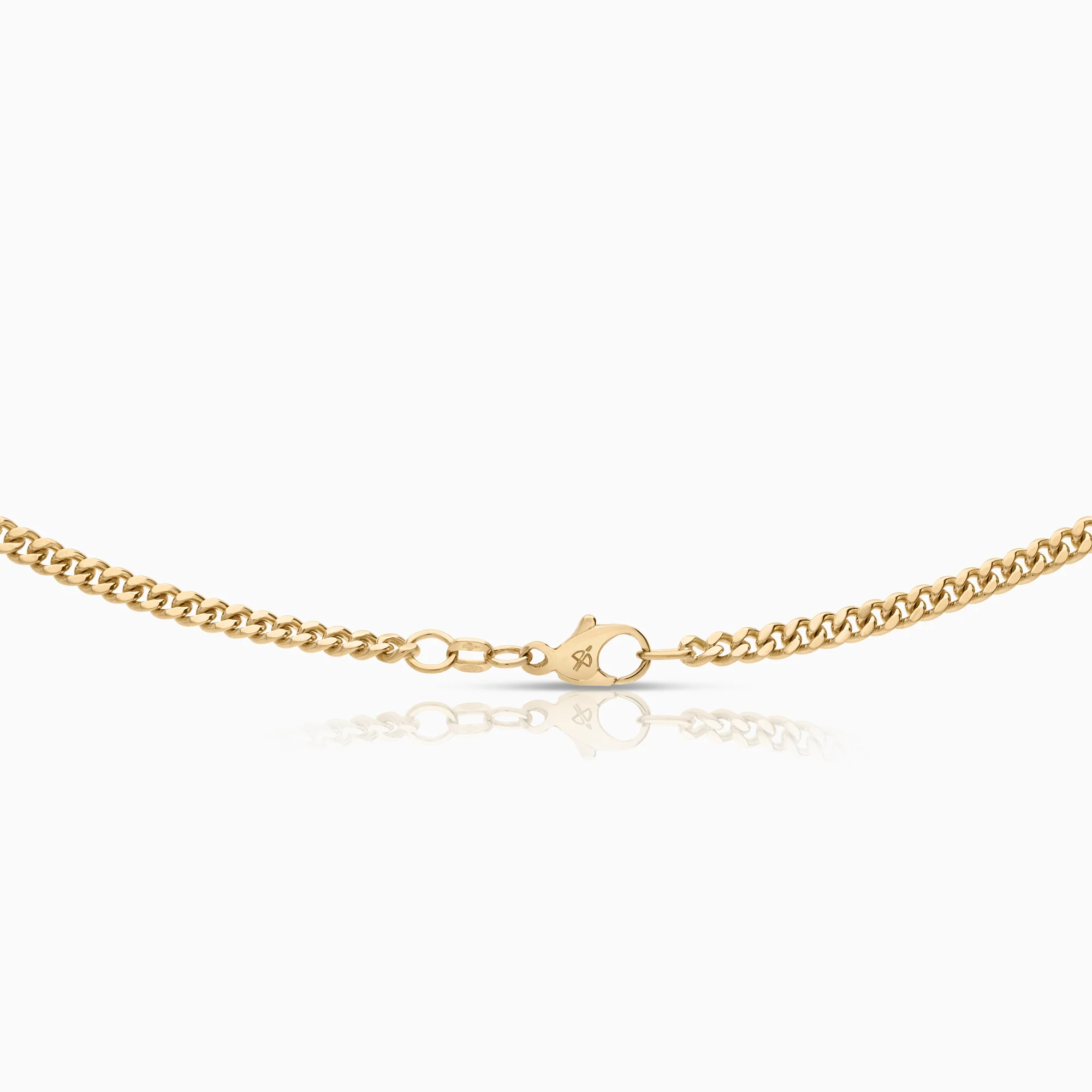 Curb necklace 23.76g 18K gold - Image 2