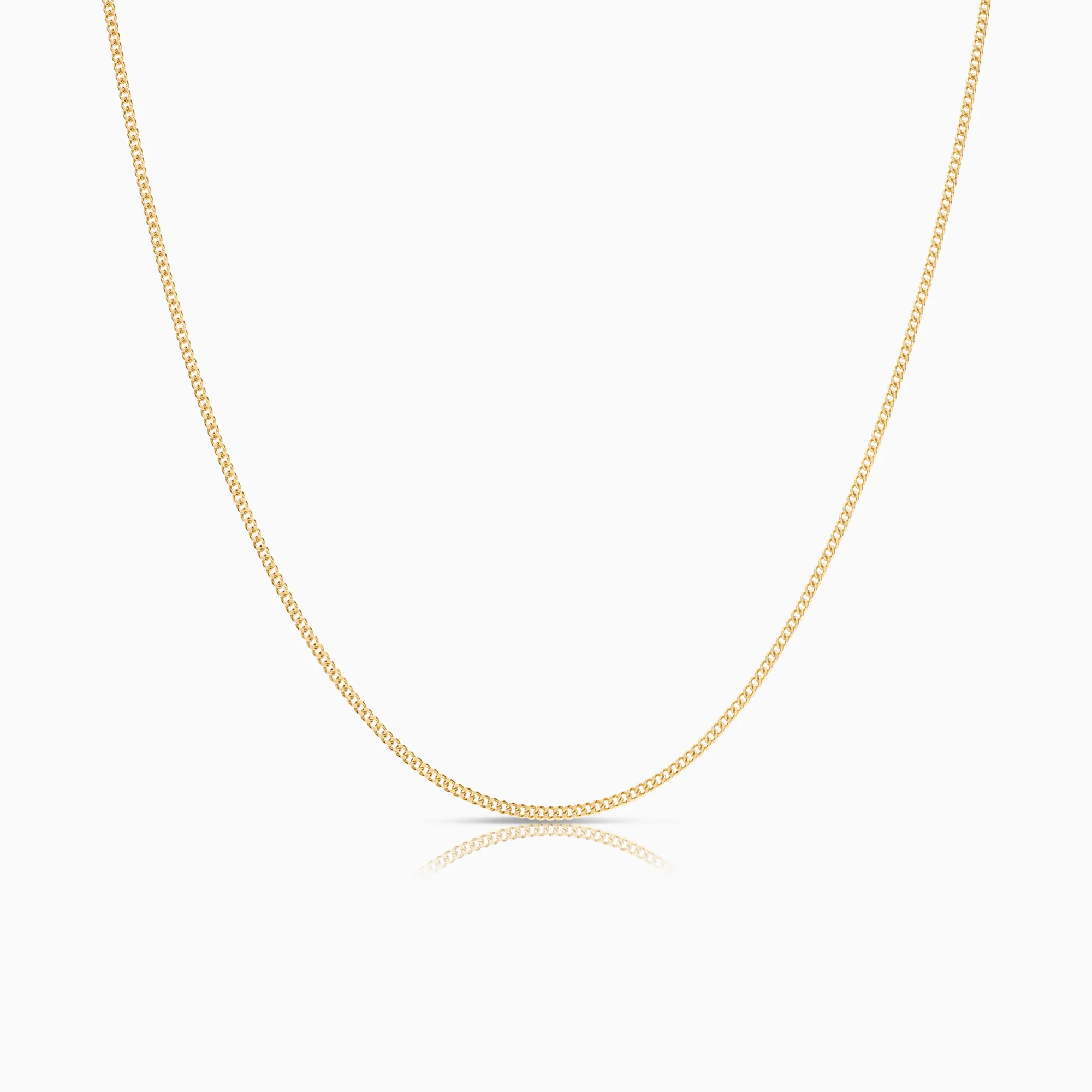 Curb necklace 3.02g 18K gold