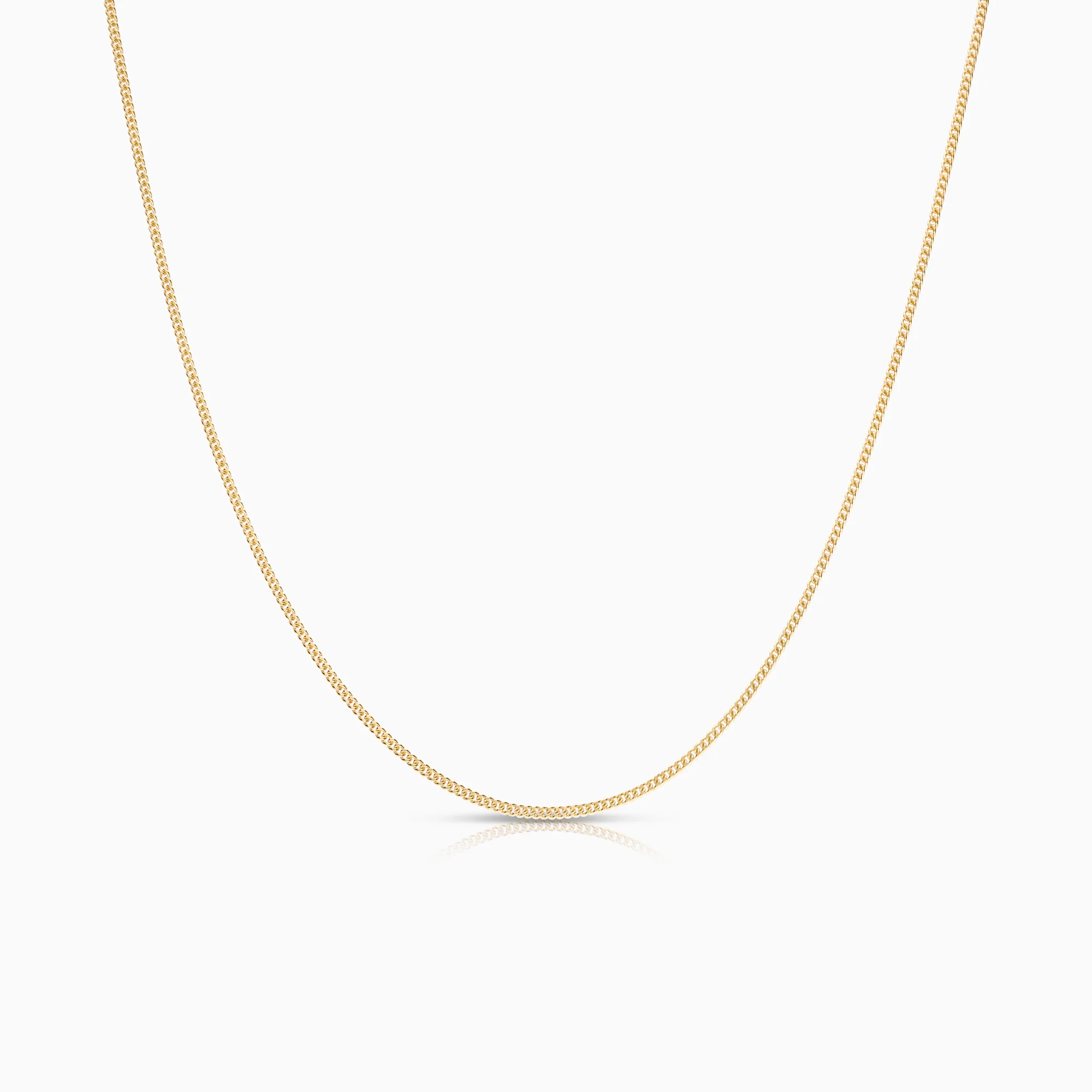 Curb necklace 3.03g 18K gold
