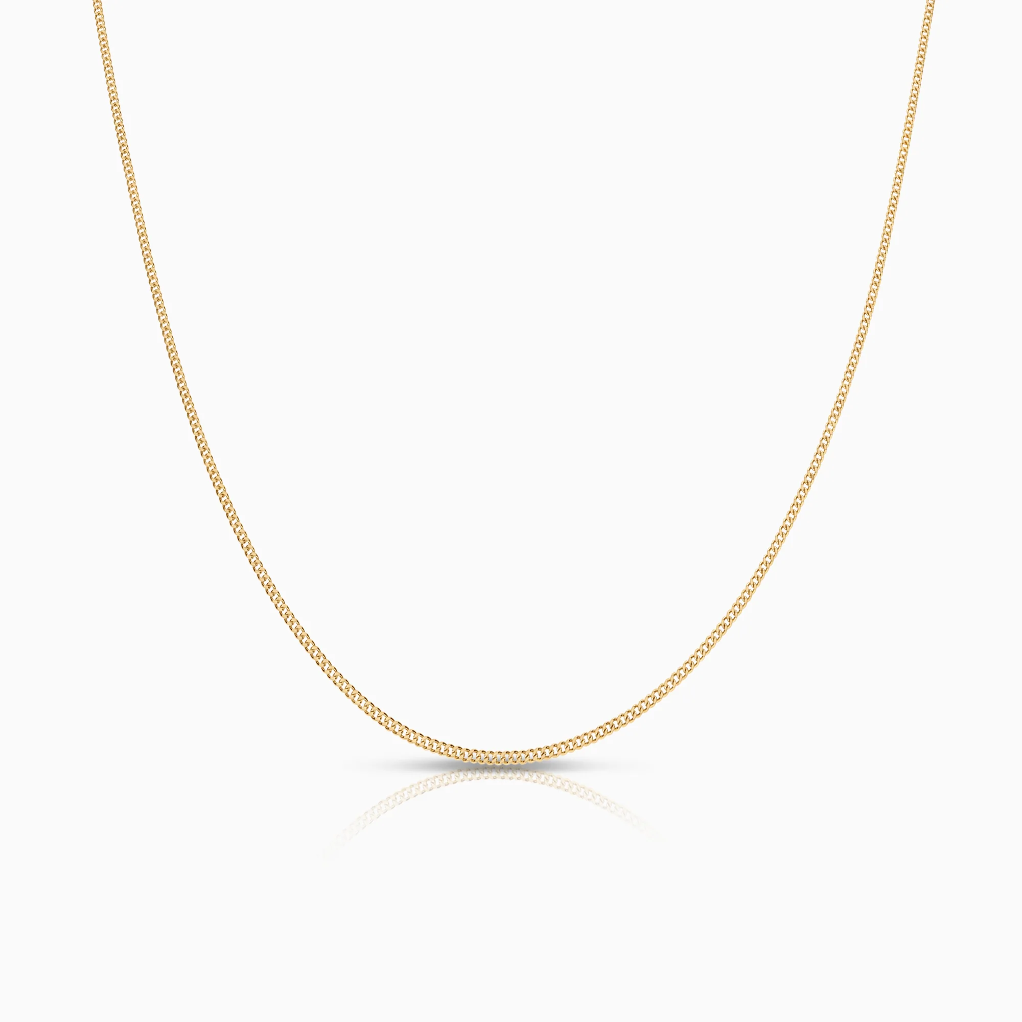 Curb necklace 3.05g 18K gold