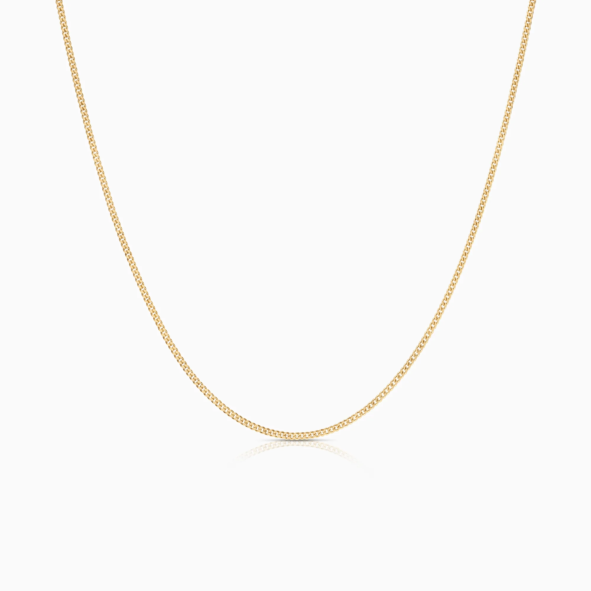 Curb necklace 3.06g 18K gold