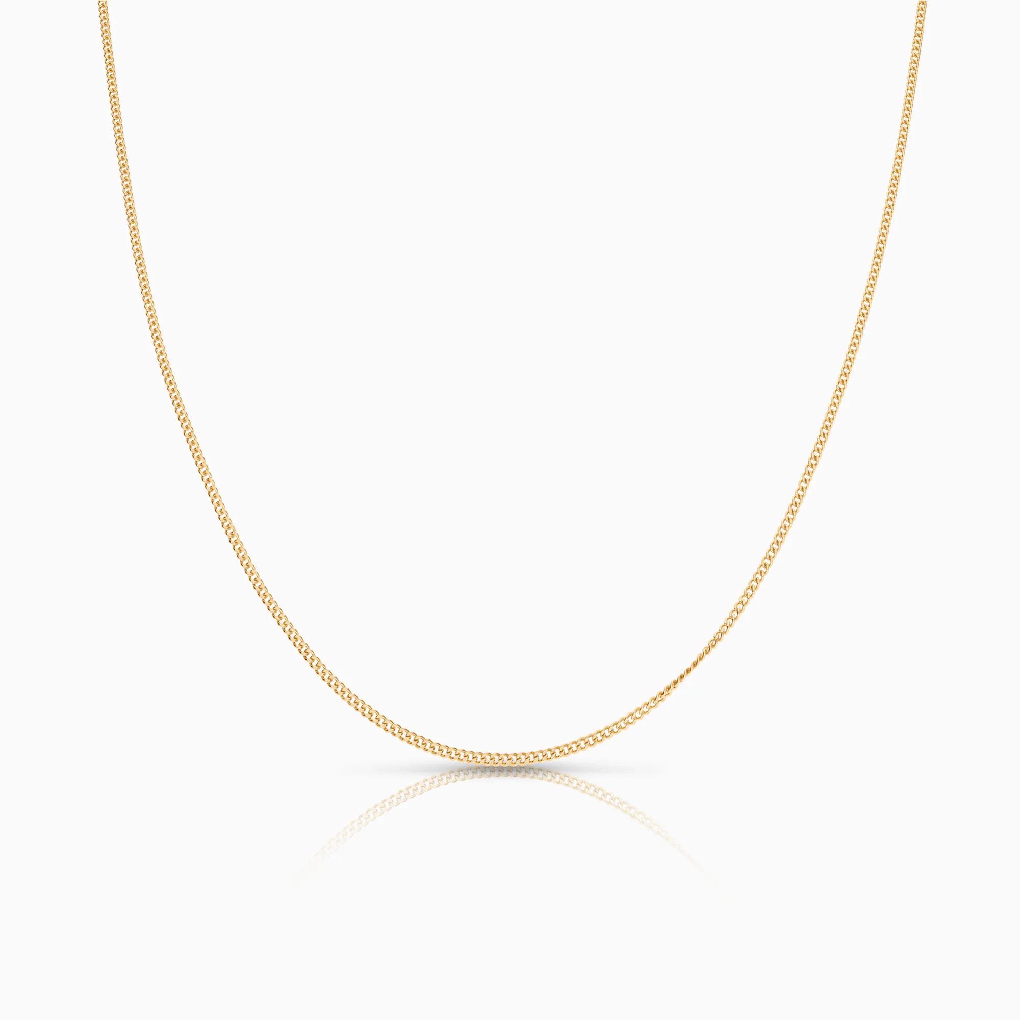 Curb necklace 3.08g 18K gold