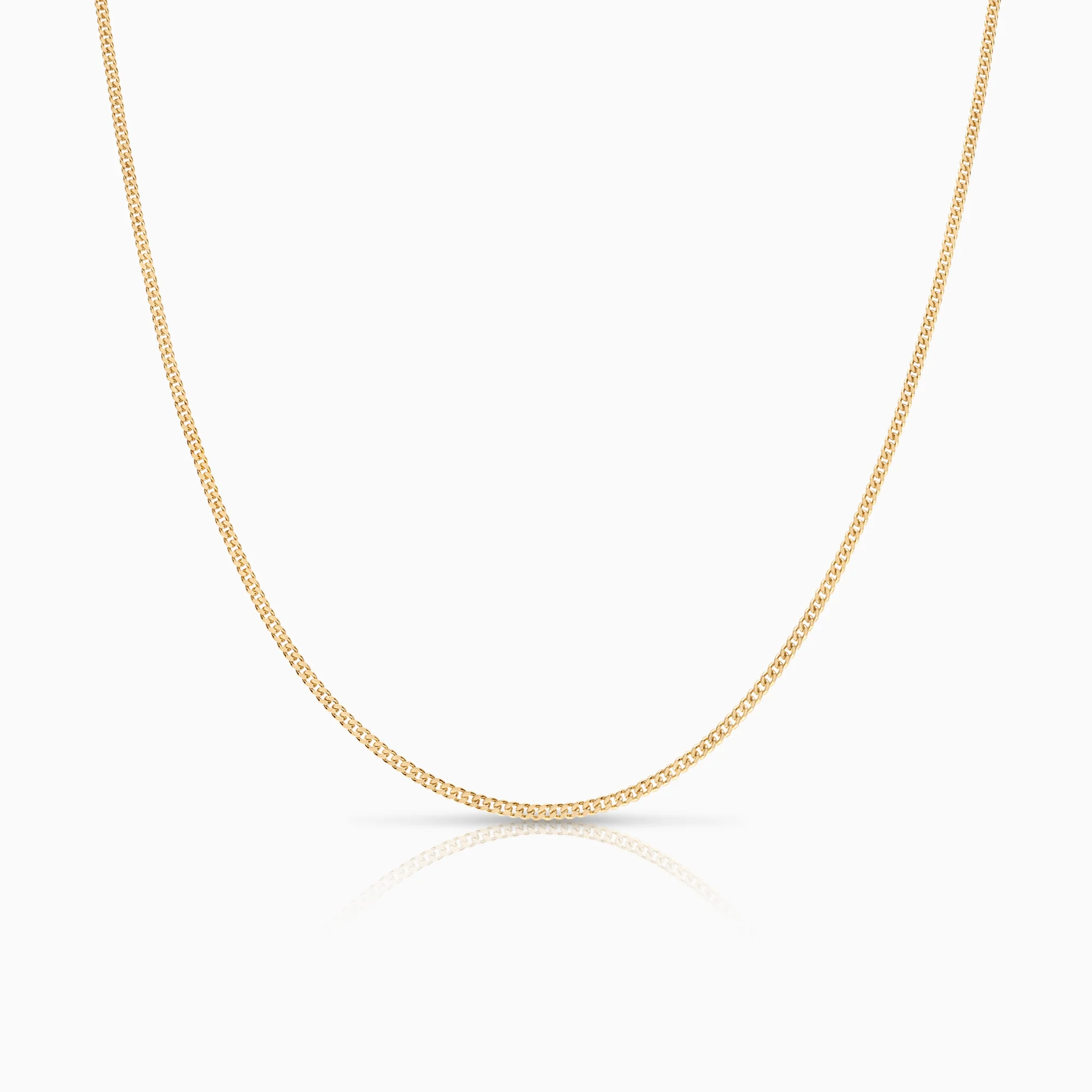 Curb necklace 3.37g 18K gold