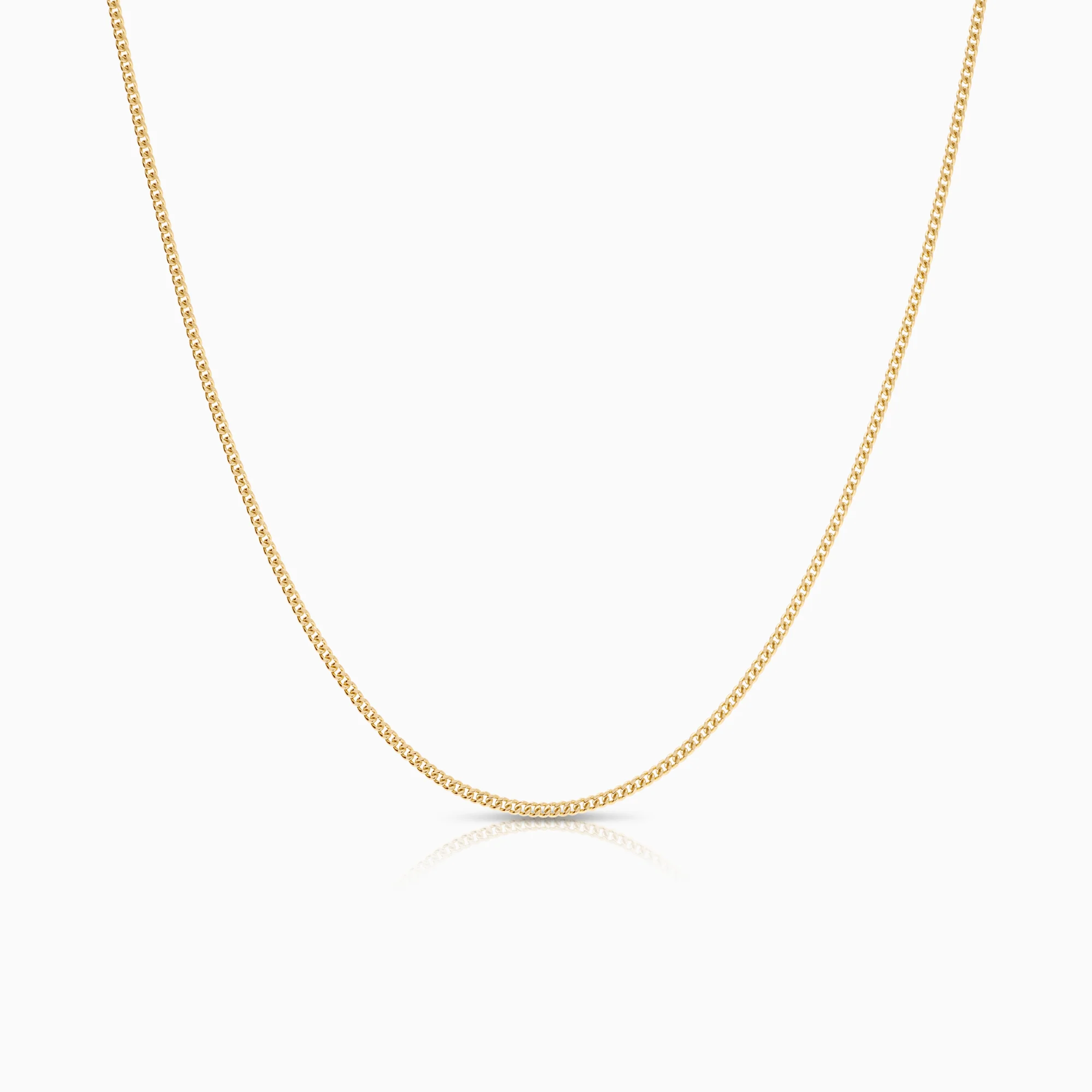 Curb necklace 3.44g 18K gold